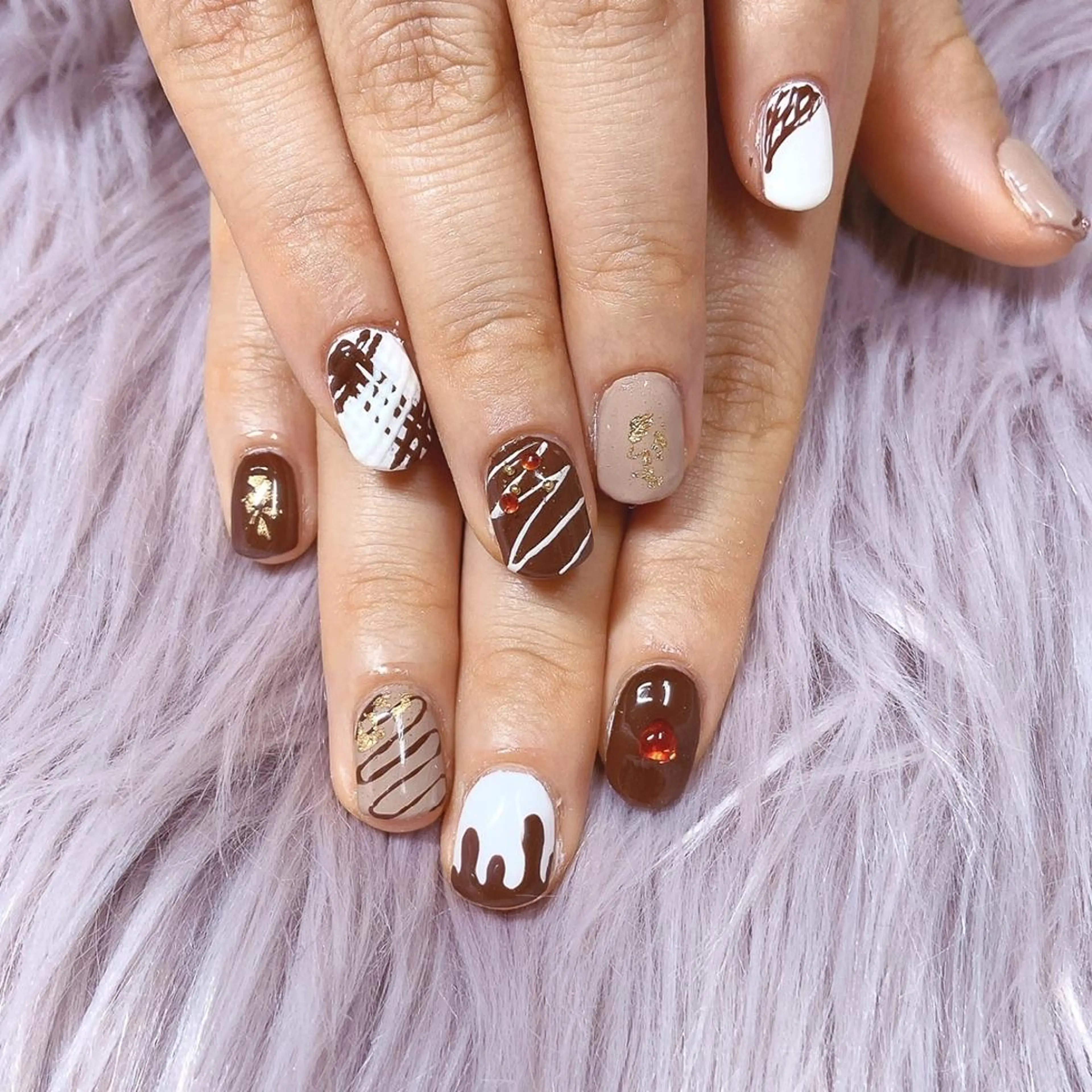 ネイル バレンタイン ハンドネイル NAKAJIMA ERIKAのネイルデザイン