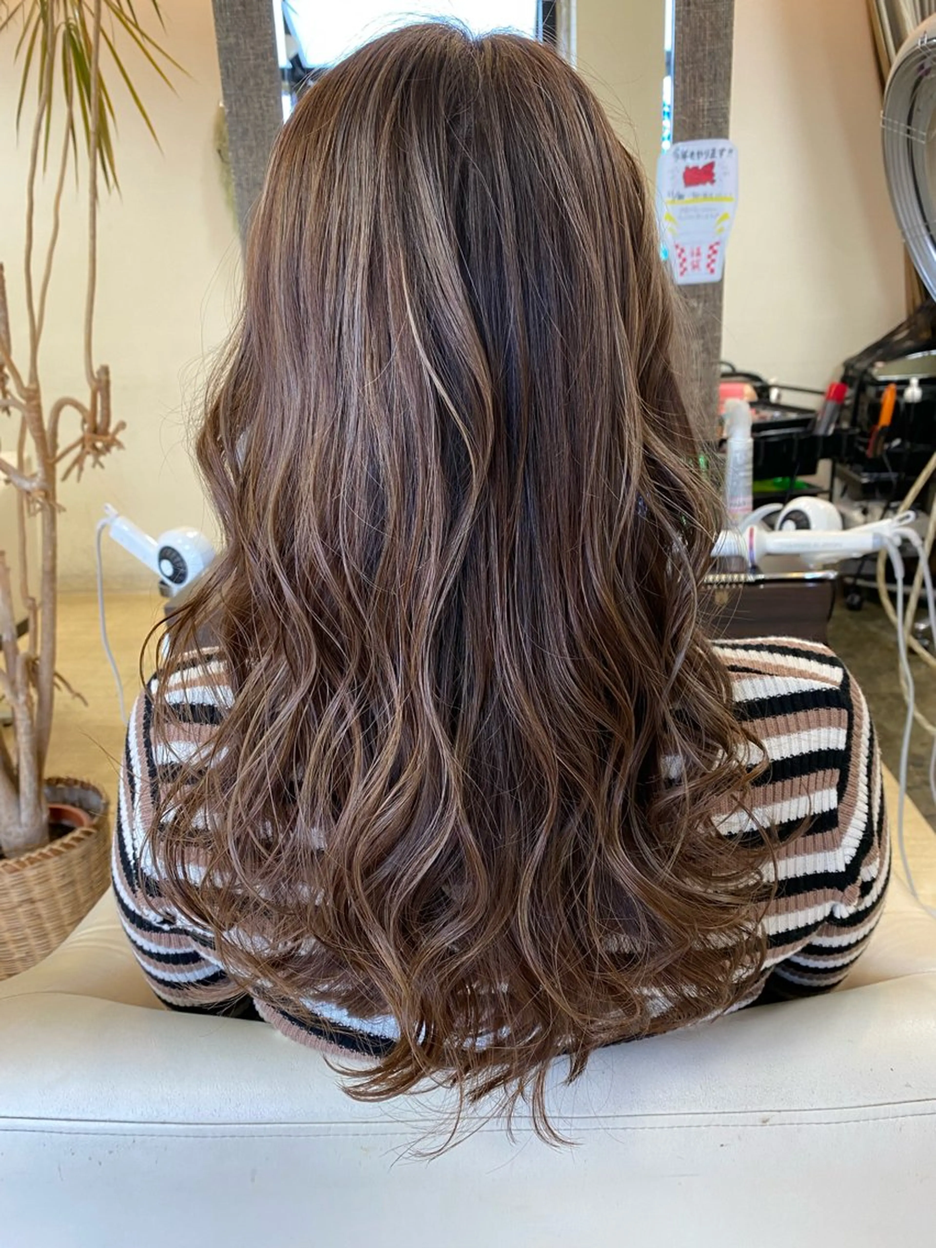 セミロング カラー 北川 泰之のヘアスタイル