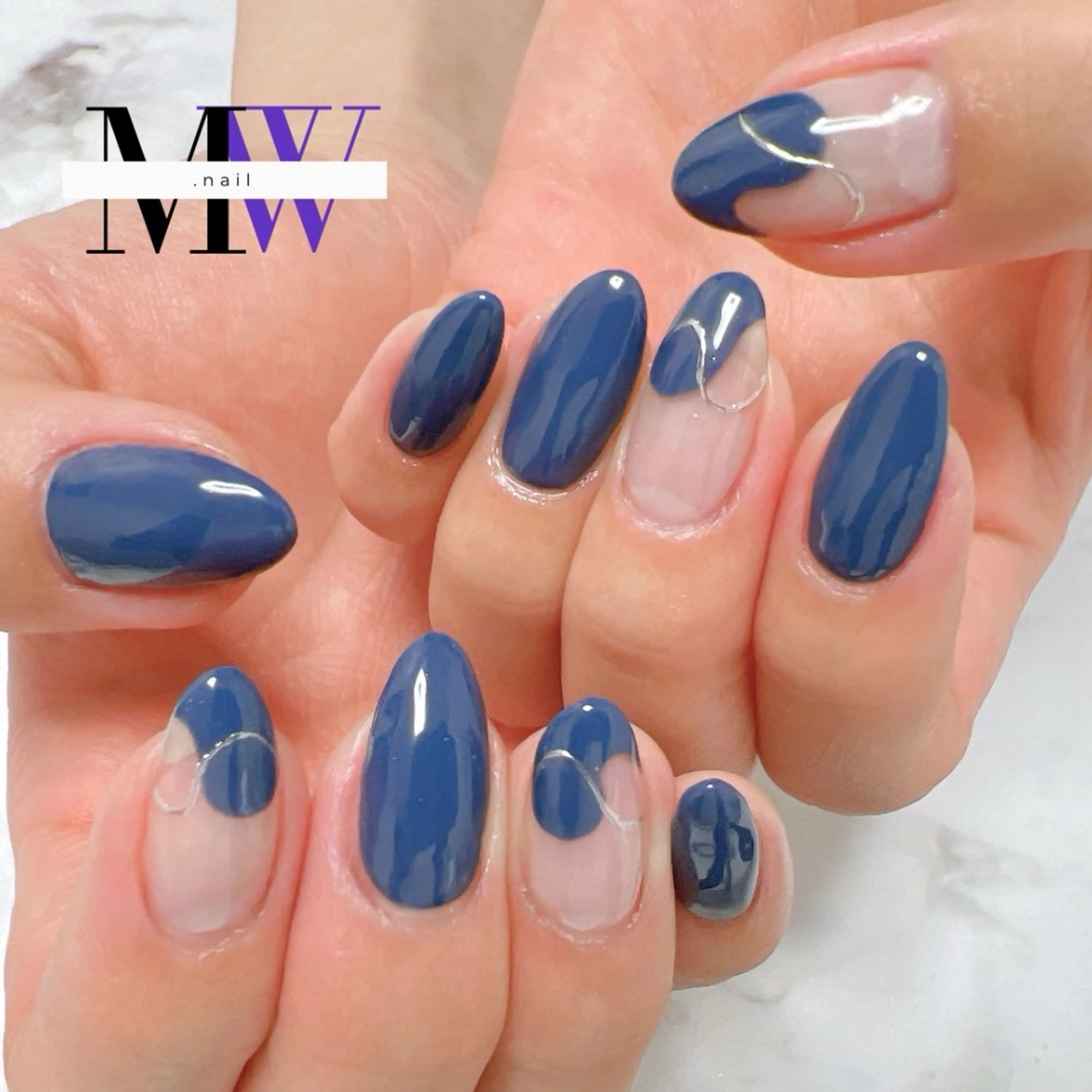 ネイル ニュアンスネイル ハンドネイル MW .nailのネイルデザイン