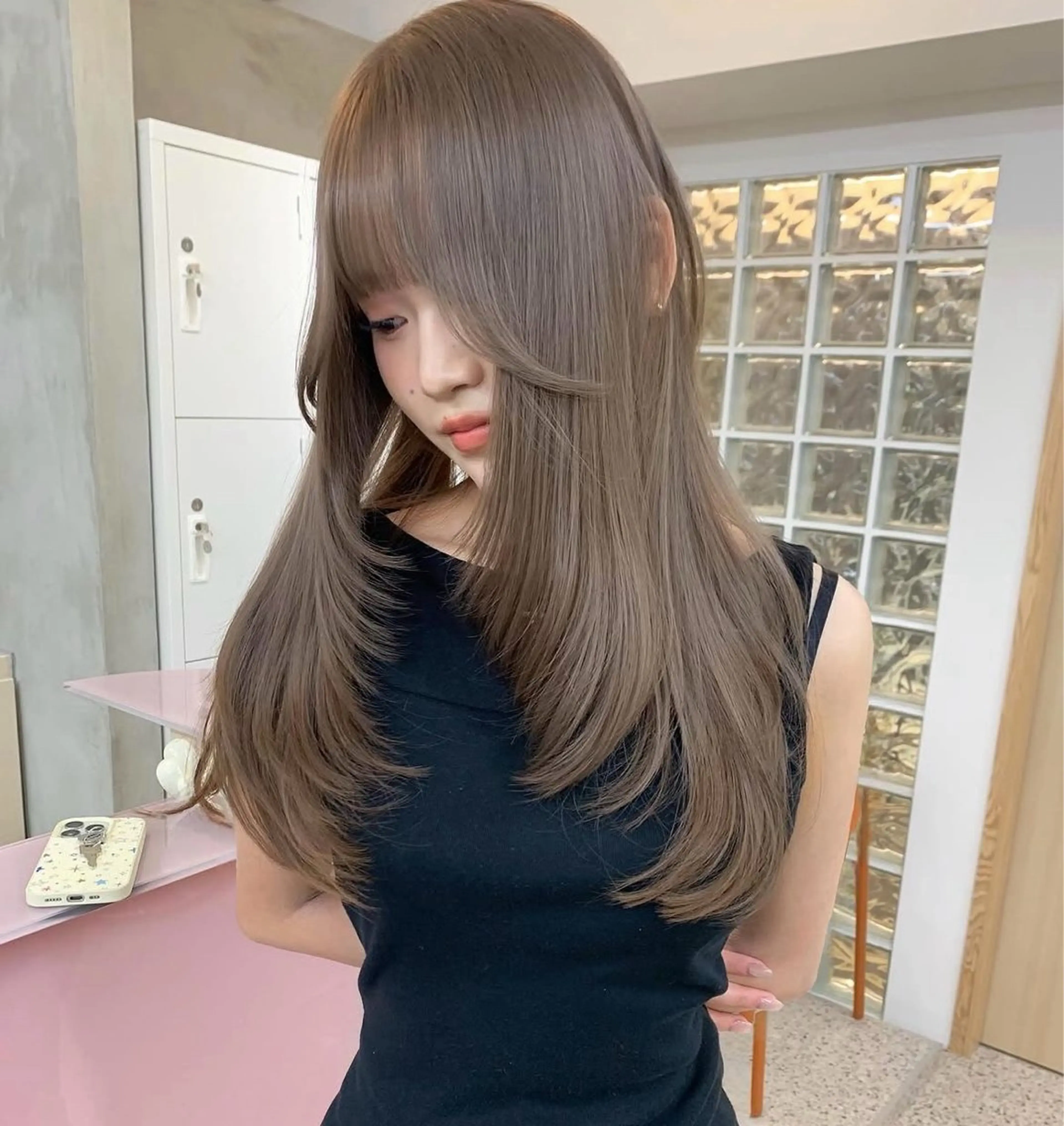 ロング ヘアカラー 梅田/ハイトーン/ Riona🩵のヘアスタイル