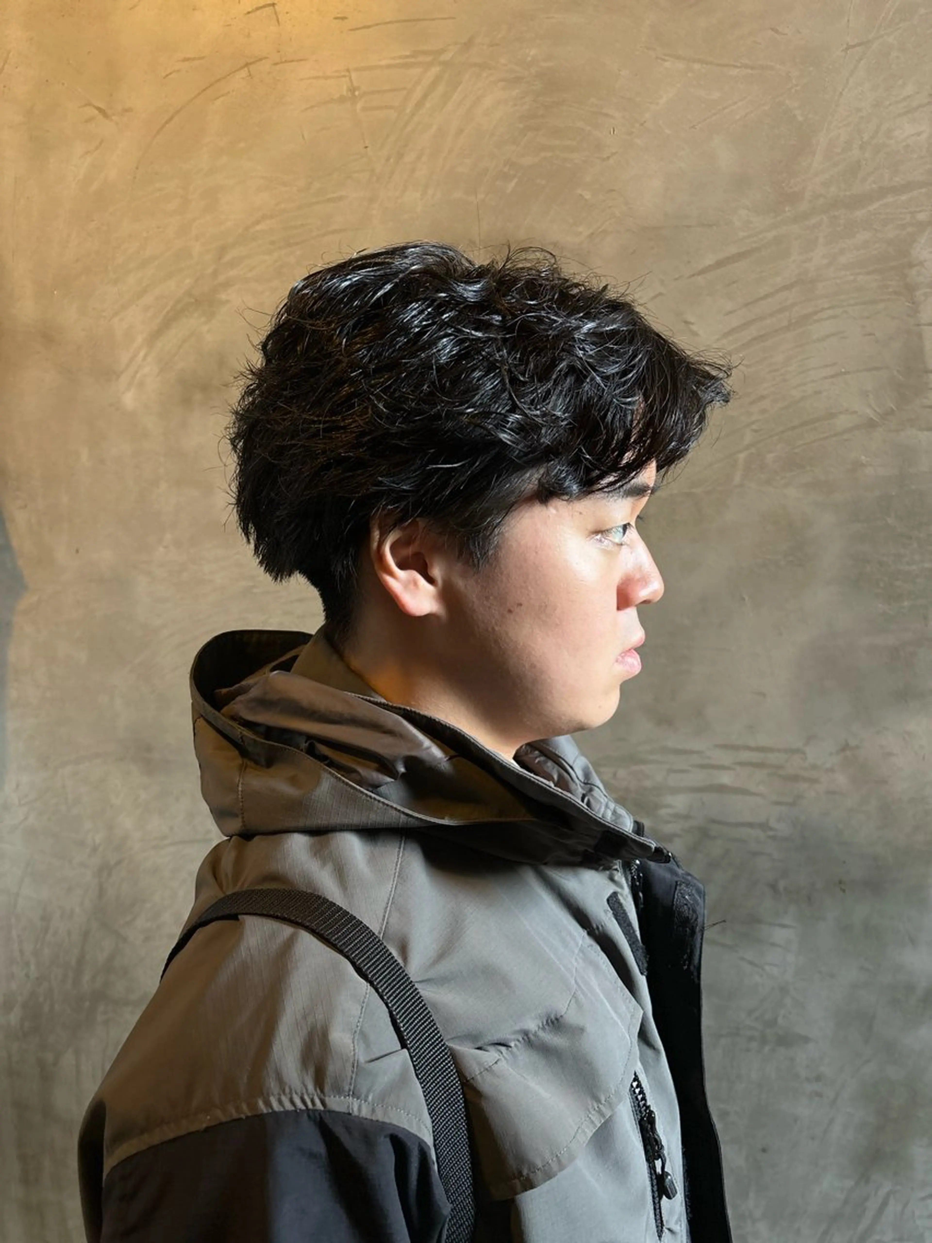 メンズ フェザーパーマ メンズパーマ メンズ/ヘアセット/ レイヤーカット/💶のヘアスタイル