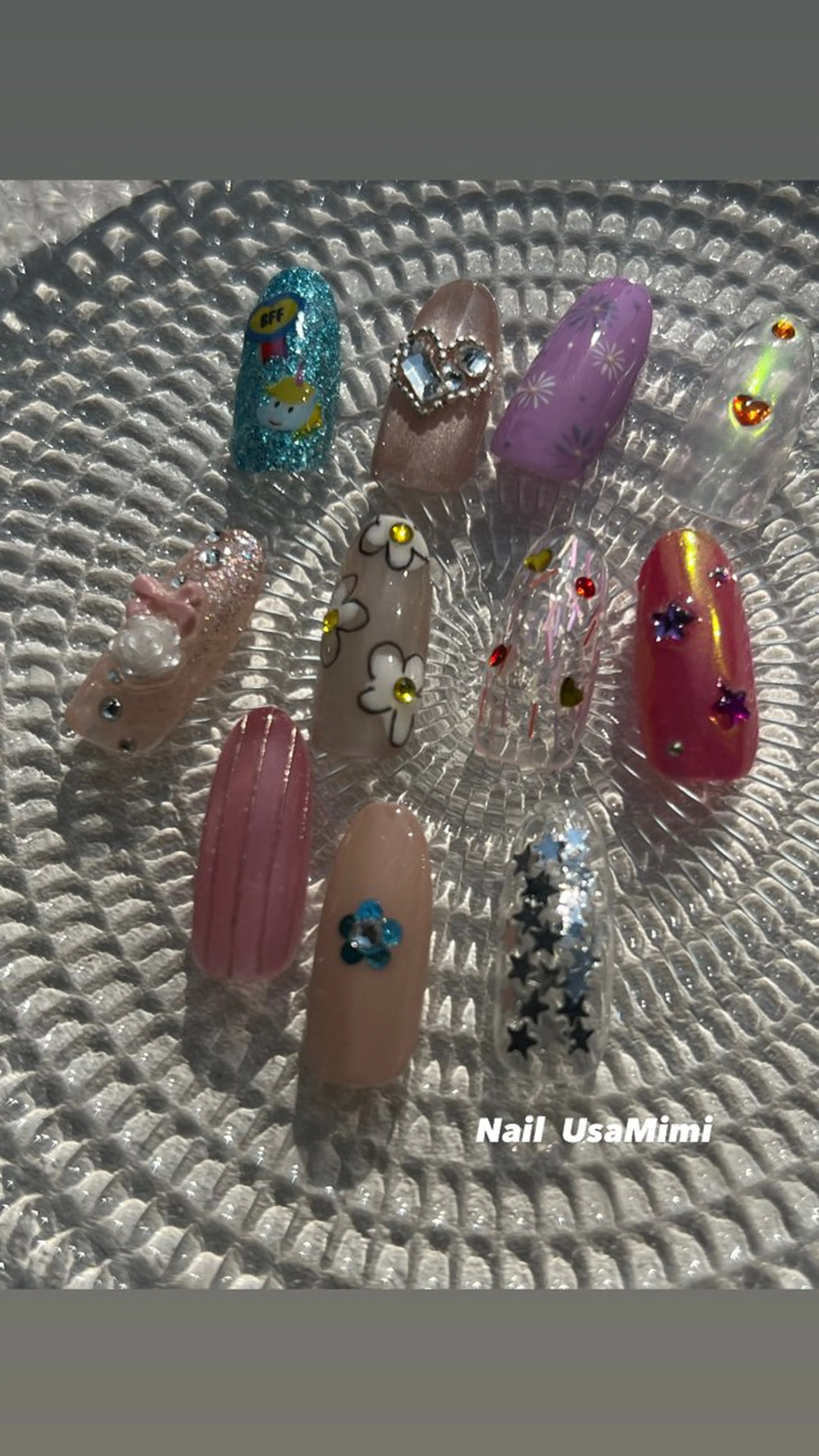 ネイル アートネイル ジェルネイル グラデーション 韓国ネイル ワンカラーネイル ハンドネイル 本町NailUsa Mimi RIKOのネイルデザイン