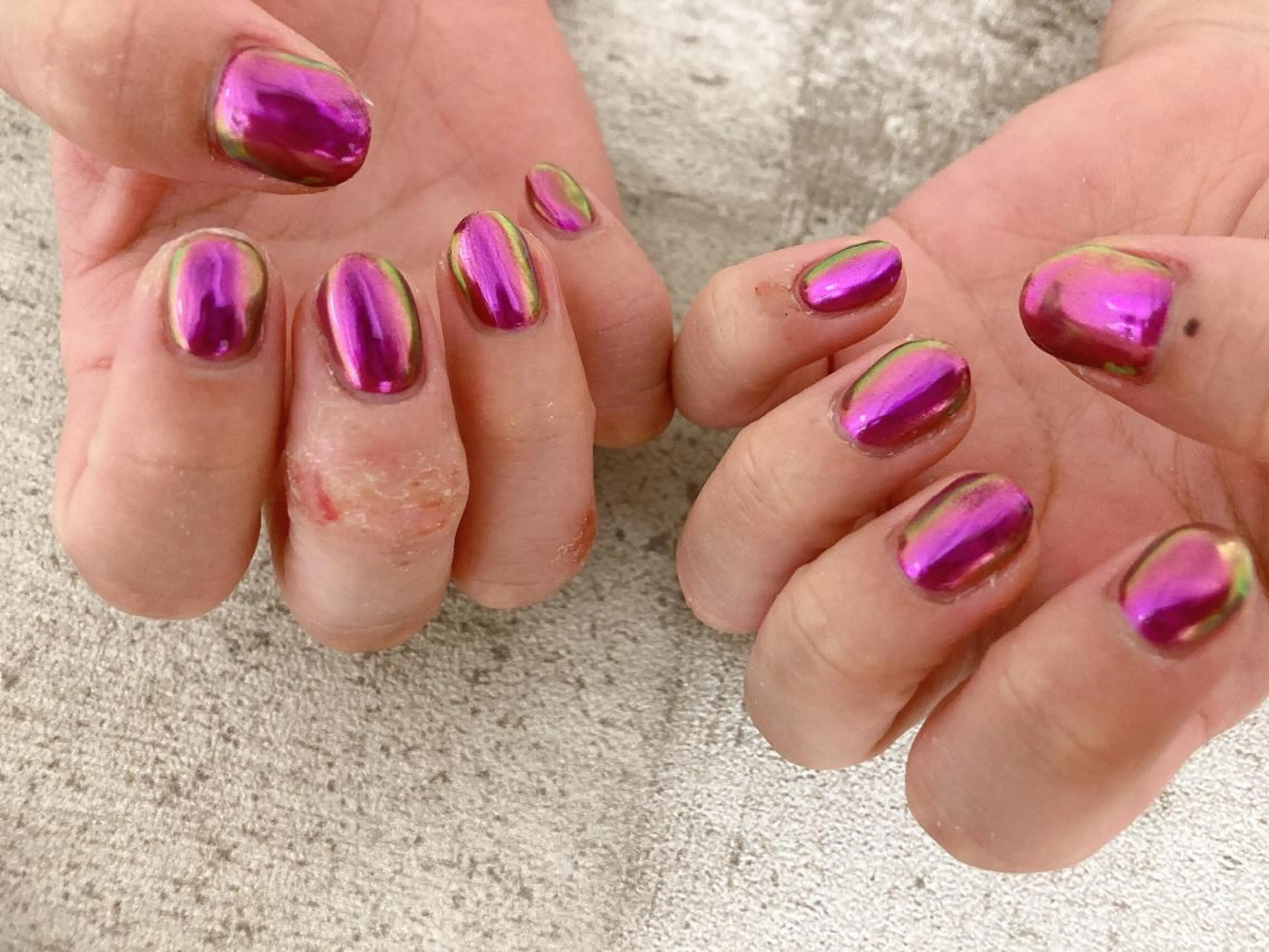 ネイル ミラーネイル ハンドネイル mogunail &blowのネイルデザイン