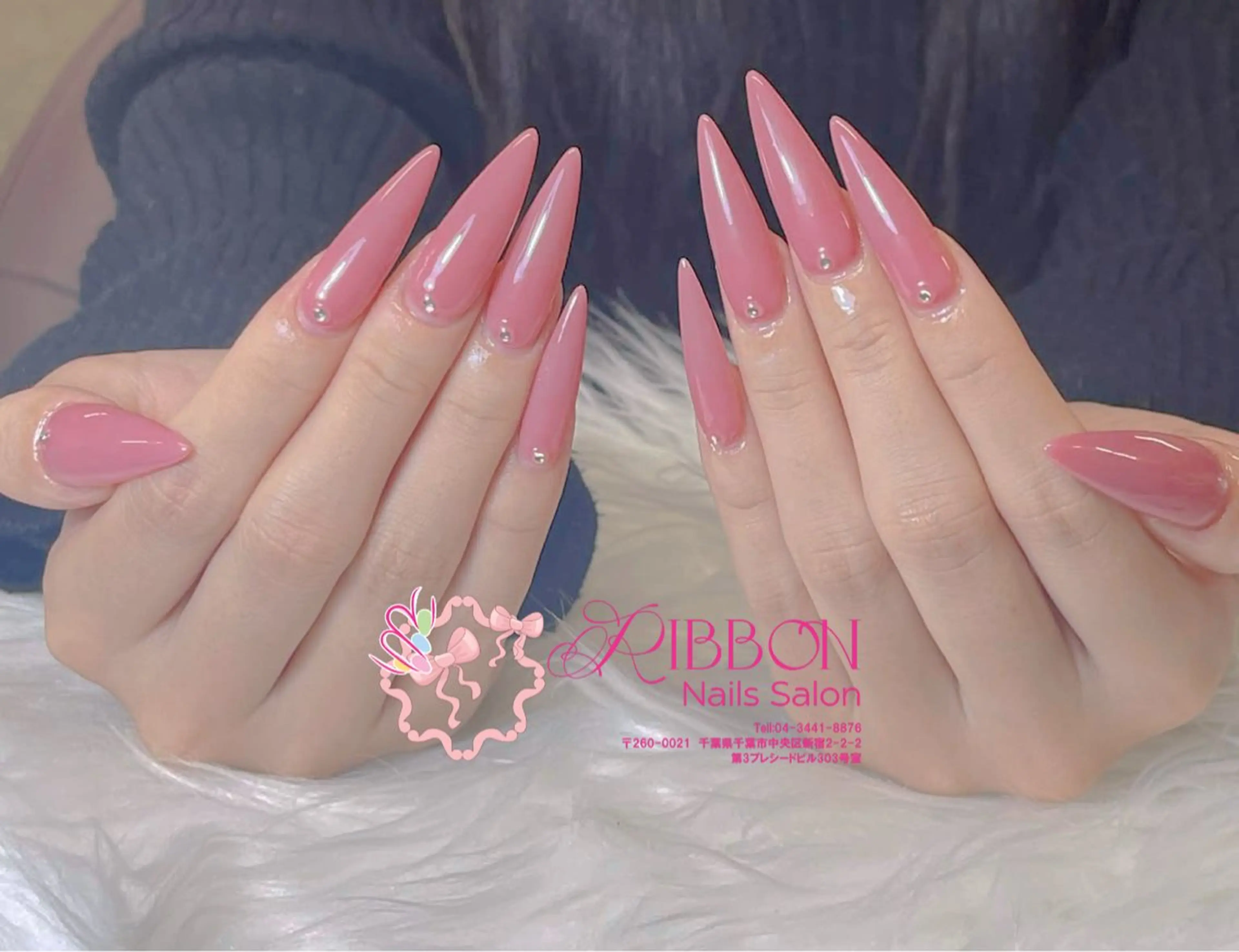 ネイル フレンチネイル ジェルネイル マグネットネイル 持ち込み ニュアンスネイル ハンドネイル Ribbonnail salonのネイルデザイン