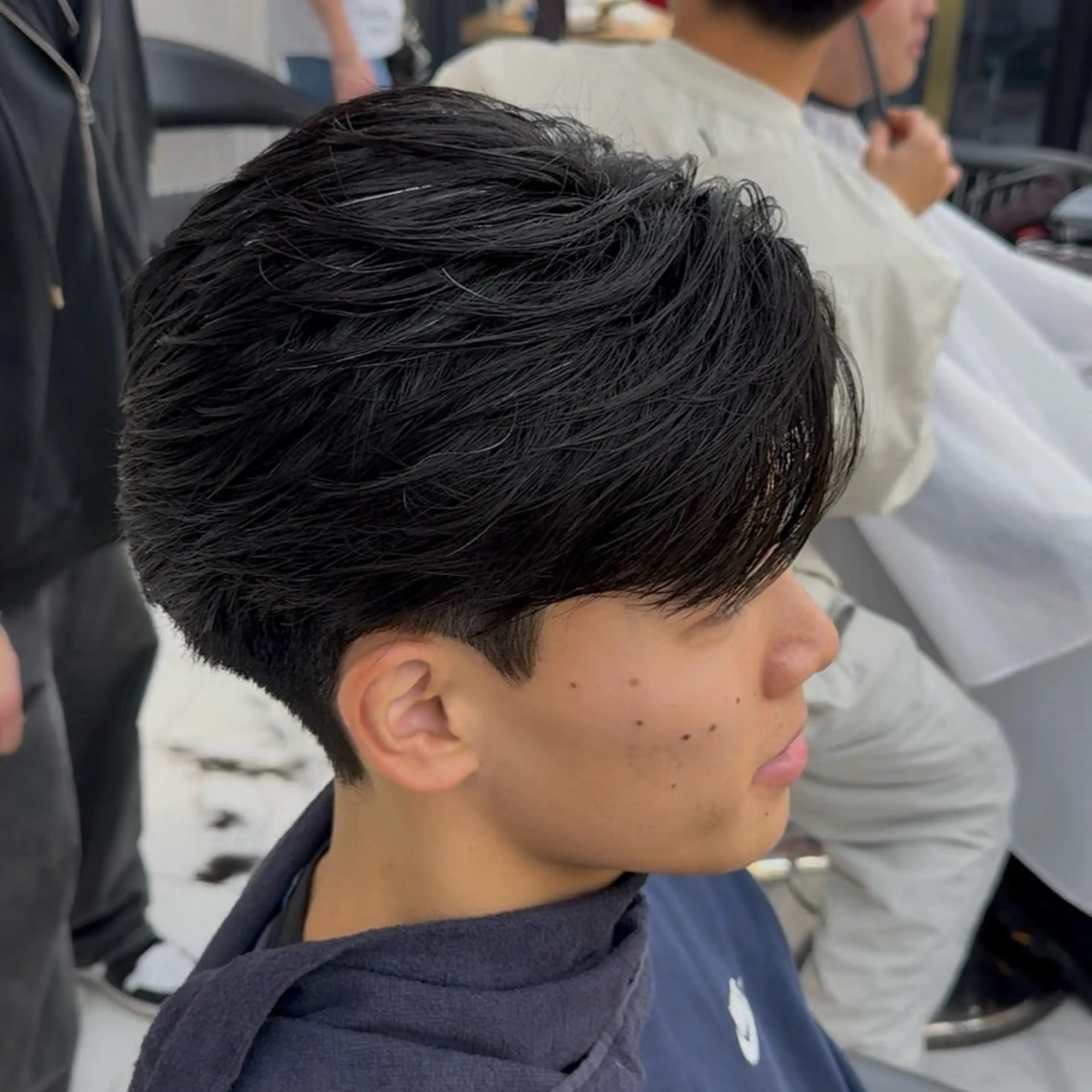 パーマ メンズ フェザーパーマ カルマパーマ メンズパーマ スペインカール スパイキーショート 渋谷メンズパーマ🌀 大人ヘア/くりのヘアスタイル