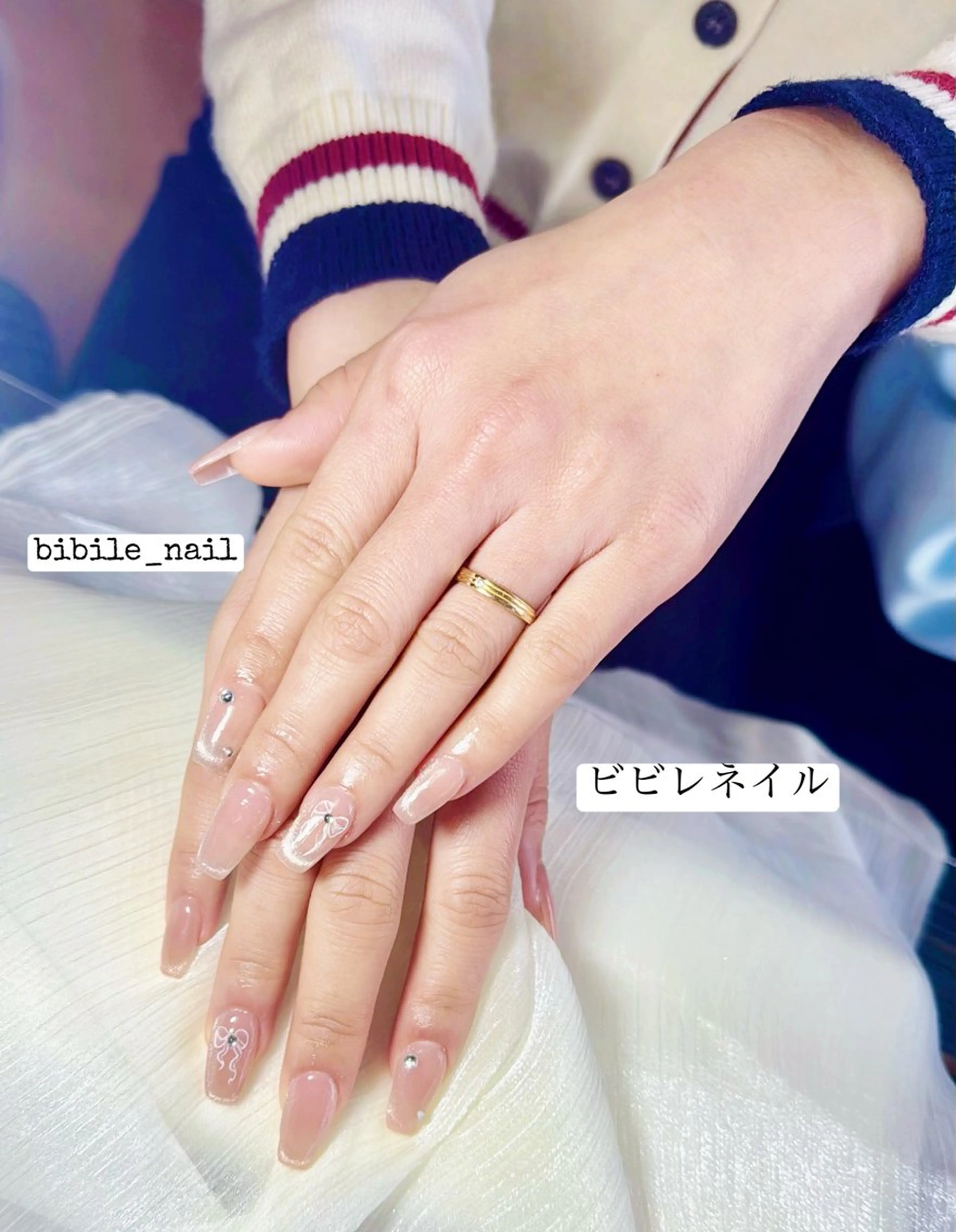 ネイル ストーンネイル ハンドネイル 島尻 ユインのネイルデザイン