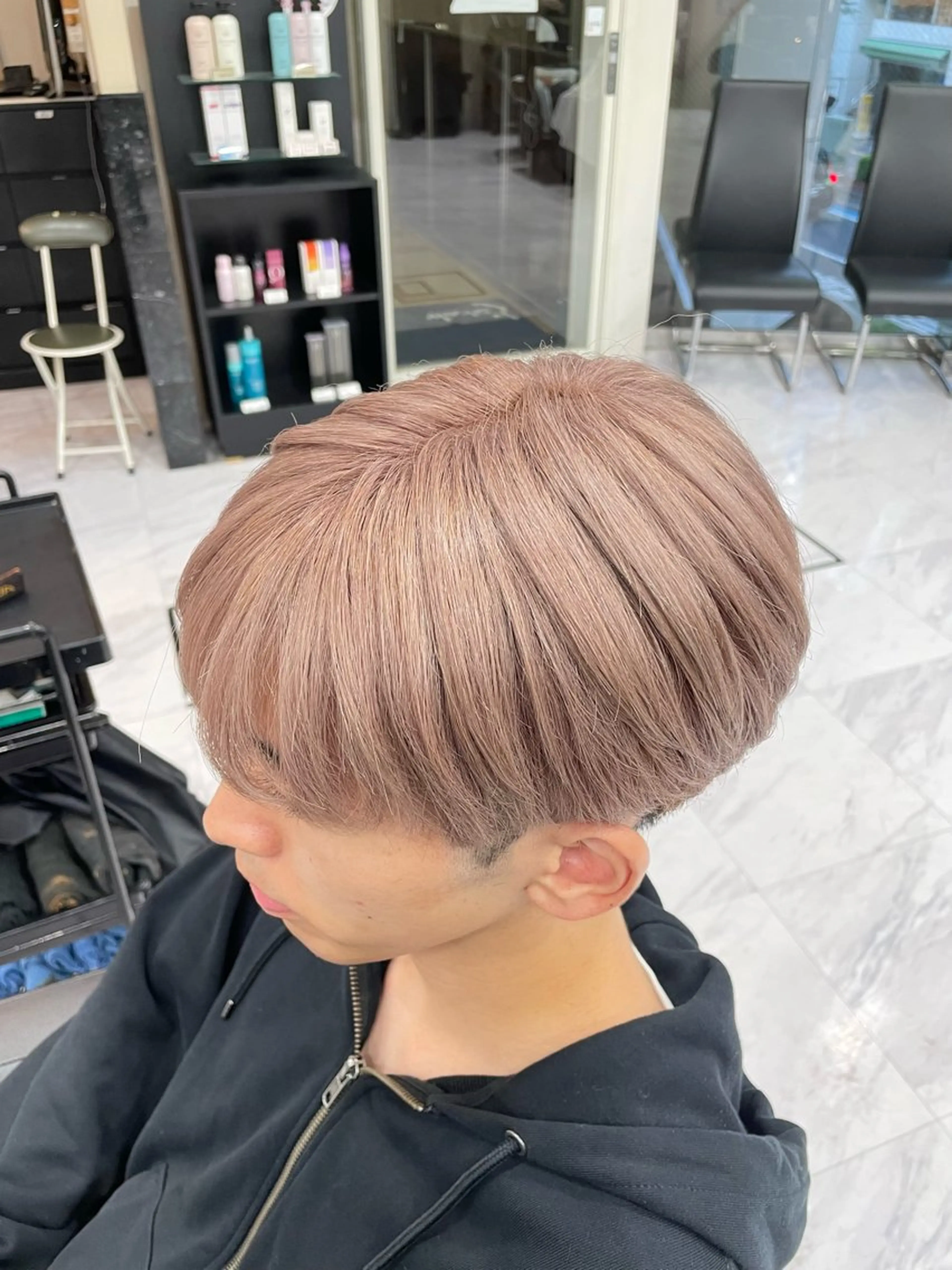 カラー メンズ ベージュカラー ピンクカラー ピンクベージュ ヘアカラー トリートメント 🍒KUMAGAI 🍒のヘアスタイル