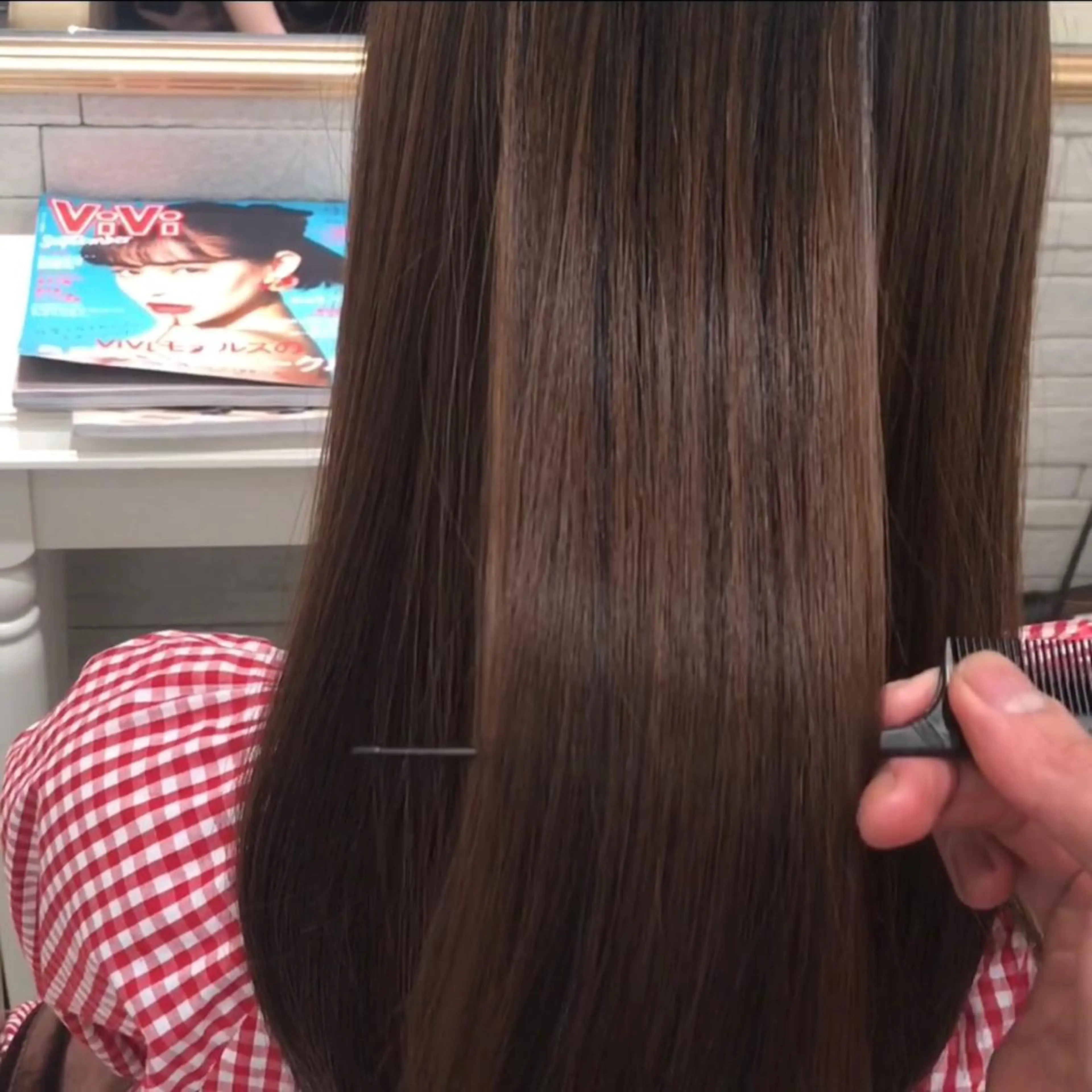 ロング くせ毛 髪質改善 縮毛矯正 トリートメント カット トリートメント 韓国ヘア×髪質改善 ⭐️谷遼平⭐️のヘアスタイル