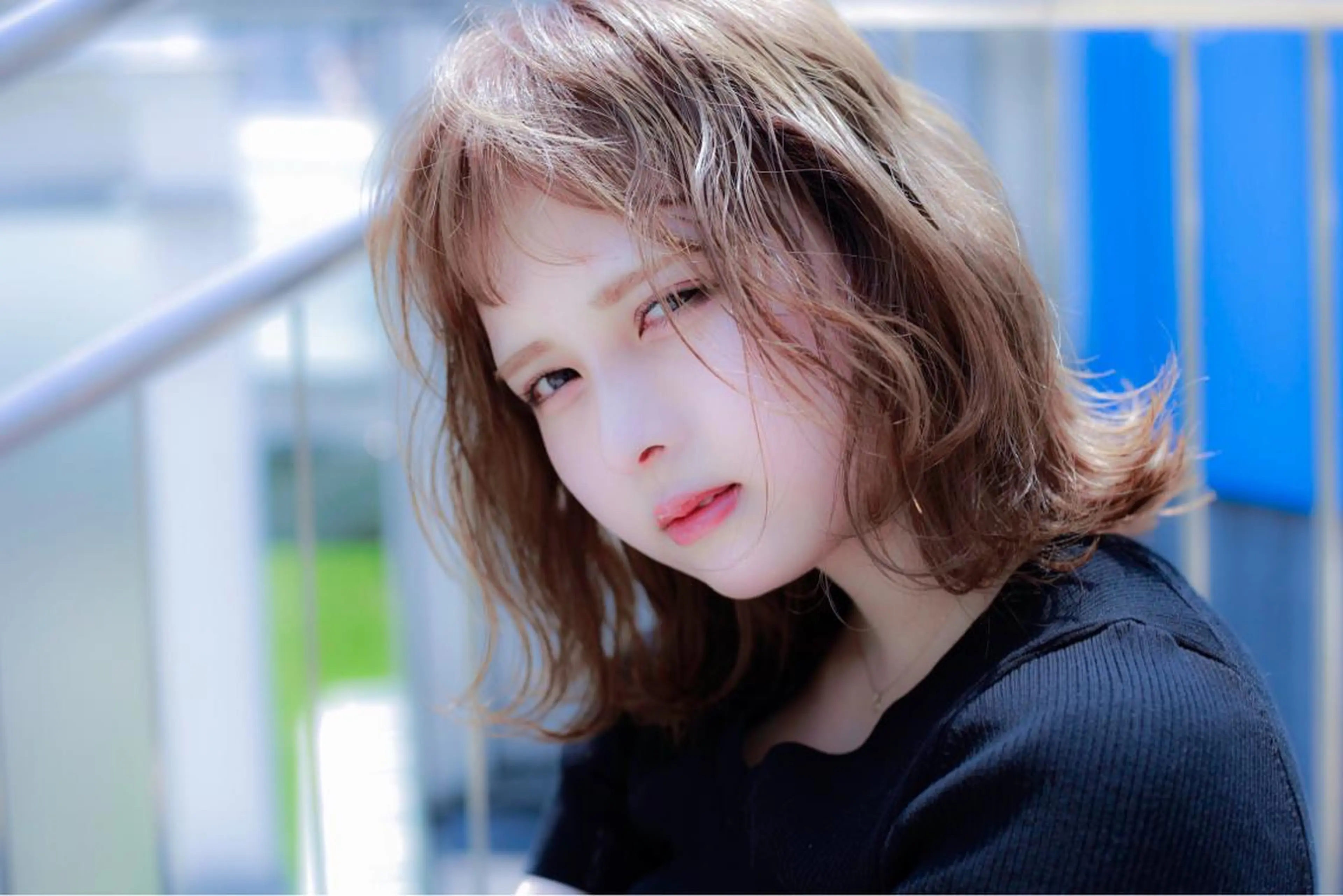 ミディアム 永田 崇のヘアスタイル