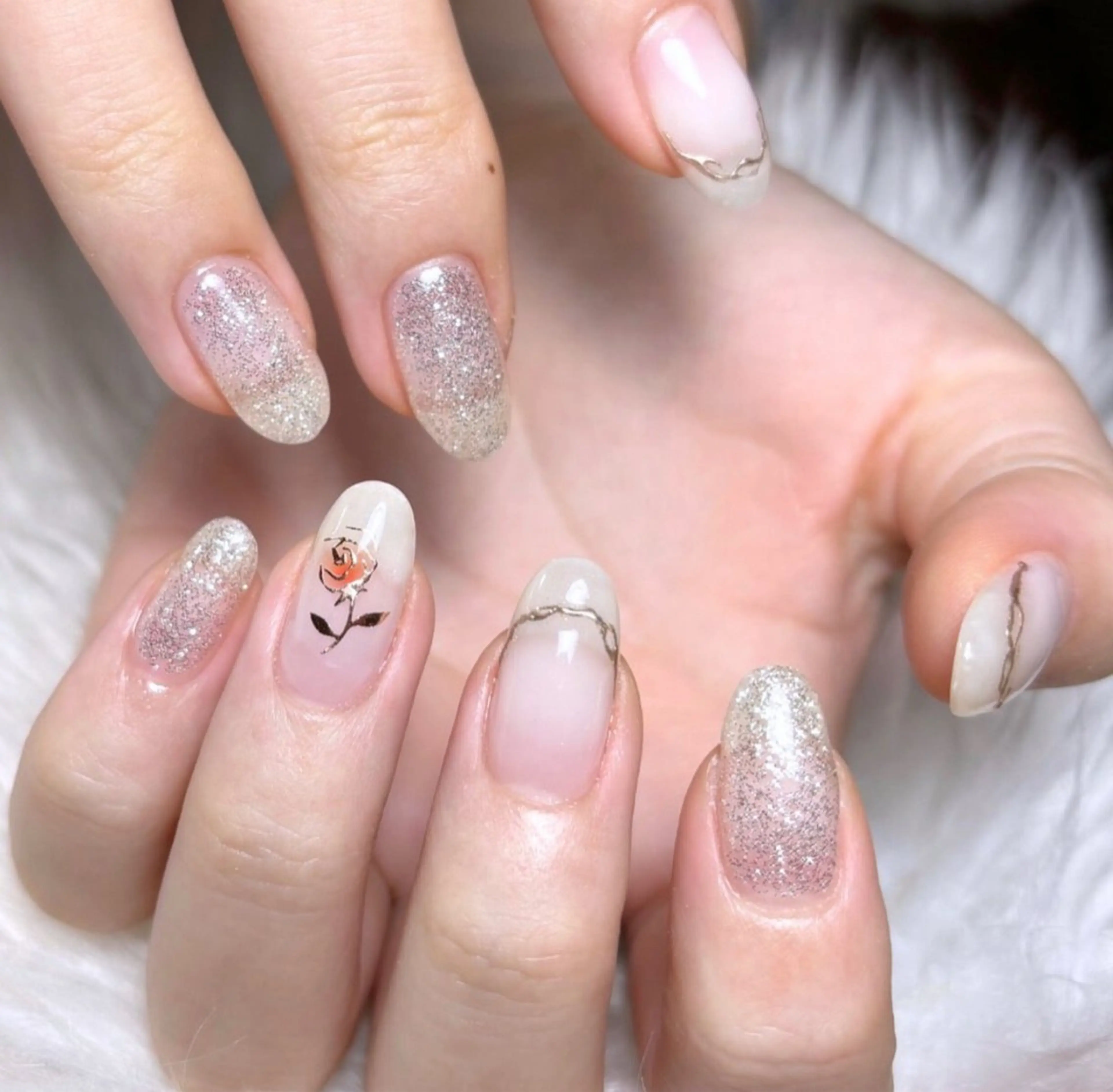 ネイル 深爪矯正・自爪育成 ネイルサロンアモここのネイルデザイン