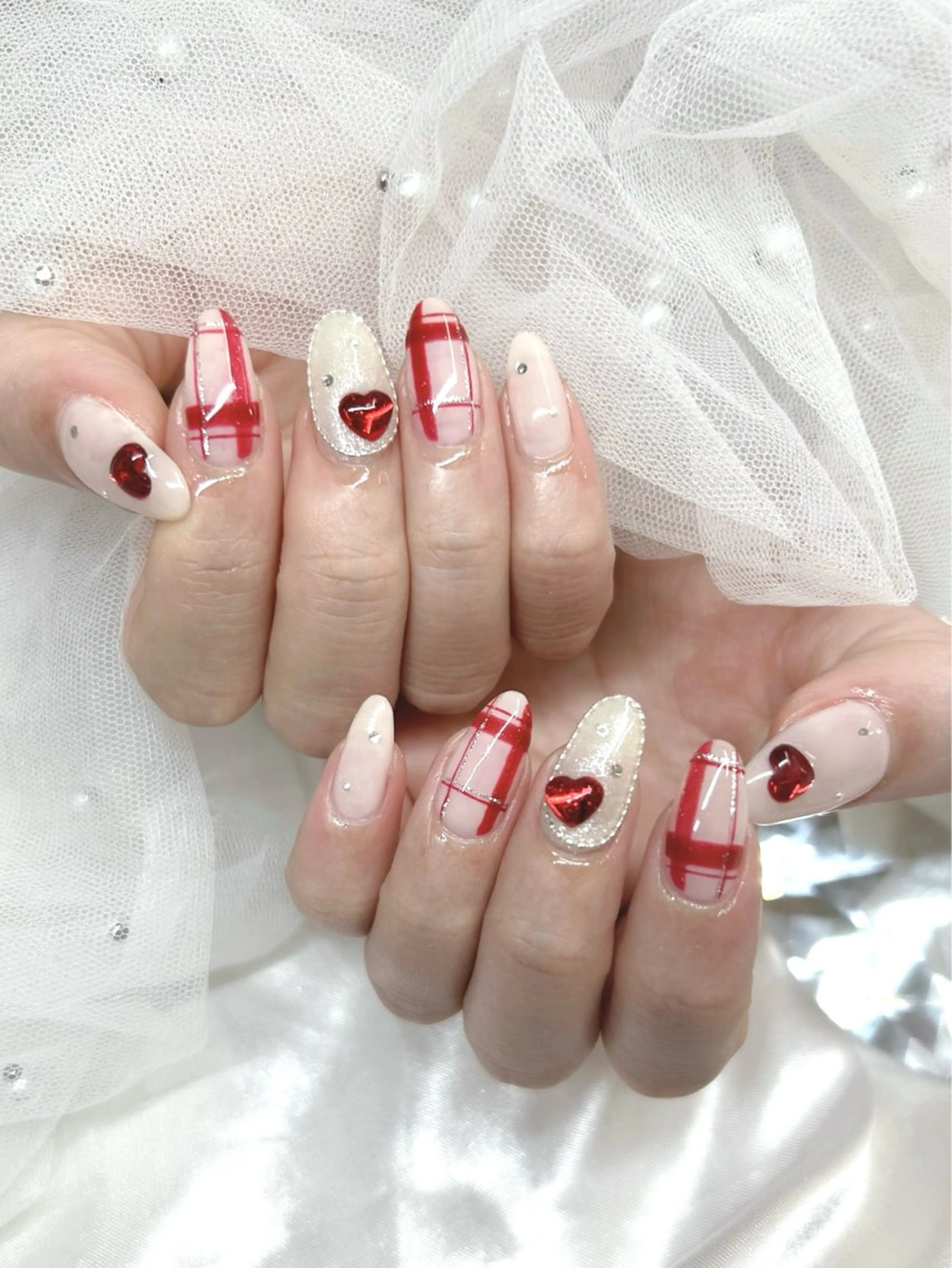 セミロング ハンドネイル Nailsalon Angeのネイルデザイン