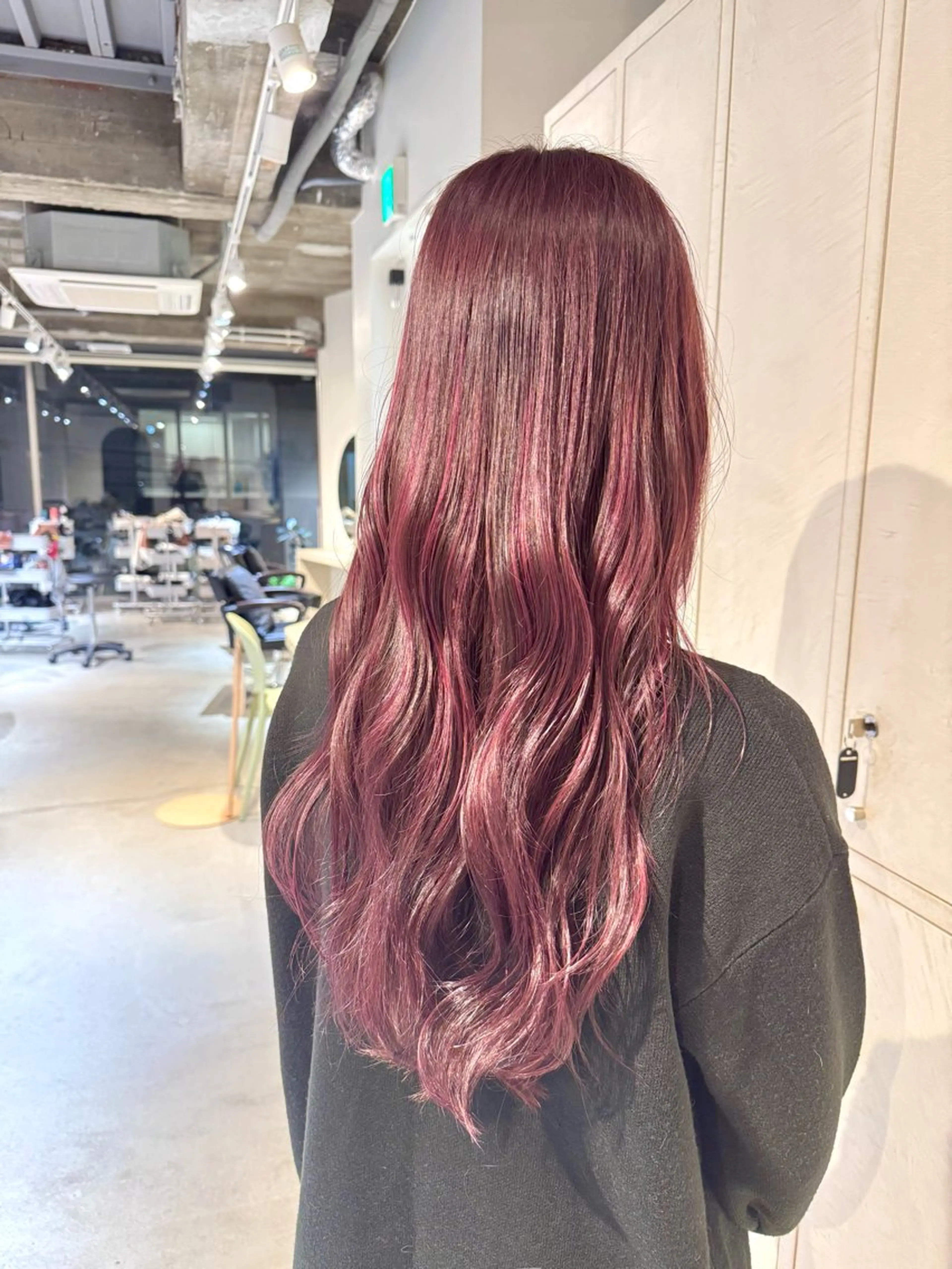 ロング カラー 切りっぱなしボブ ショートボブ アッシュ ベージュカラー グレージュ 髪質改善マスター 長尾勇弥/梅田中津のヘアスタイル