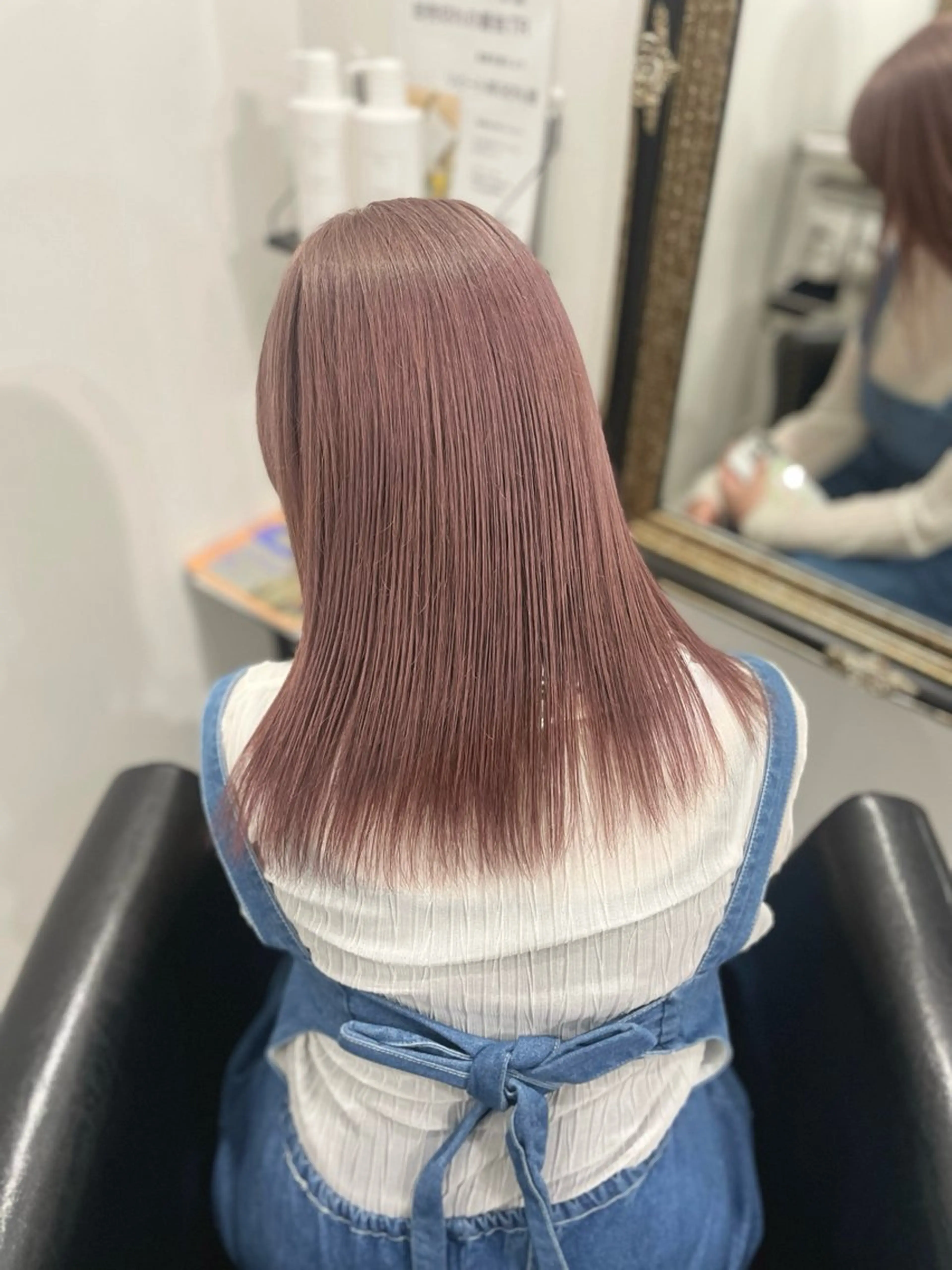 ロング カラー ベージュカラー ブリーチ ピンクカラー ピンクベージュ ブリーチカラー 🎀ヒナ/トモカ🎀のヘアスタイル