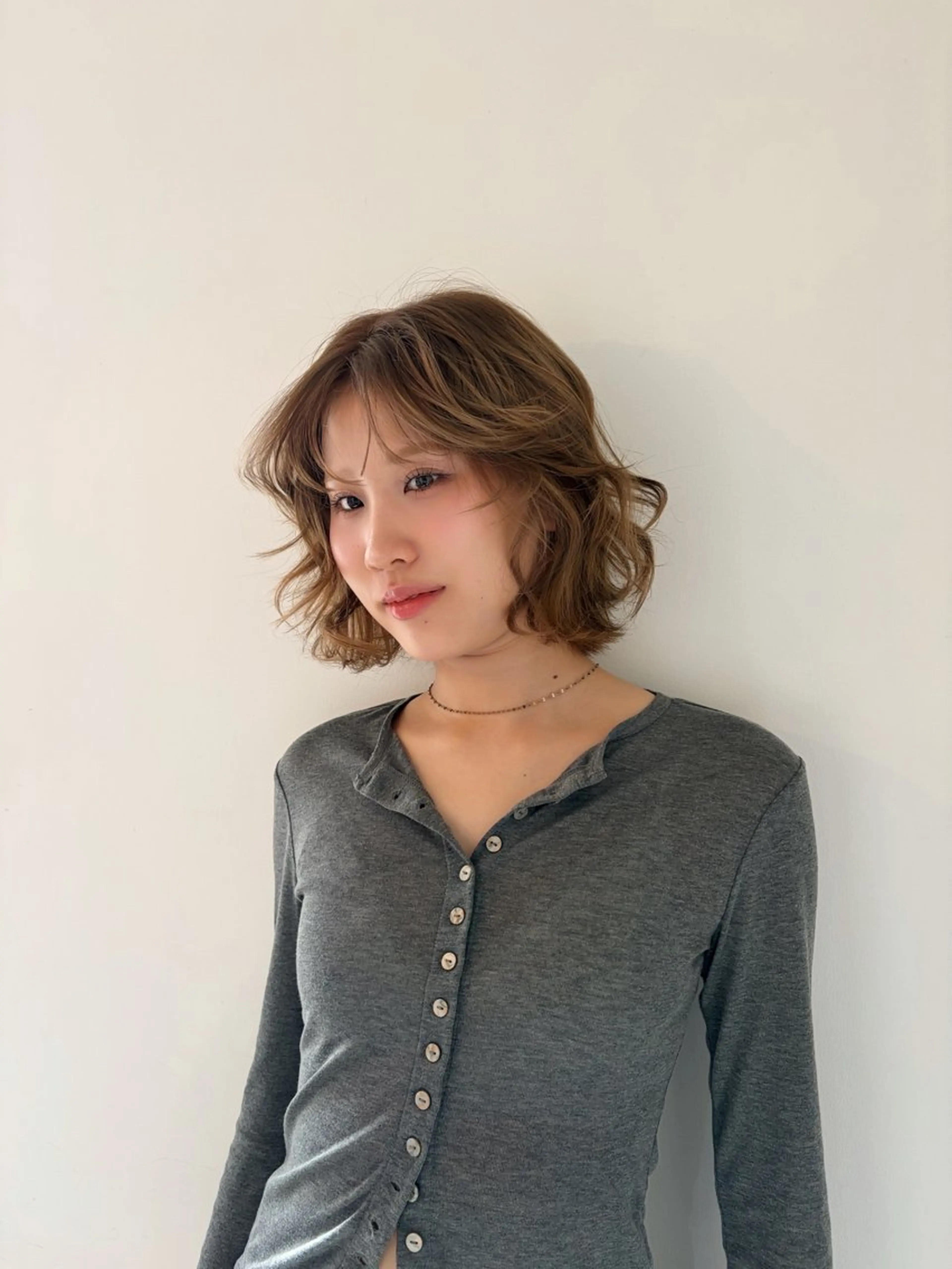 ミディアム ヘアカラー 🧣misaki 🧣のヘアスタイル