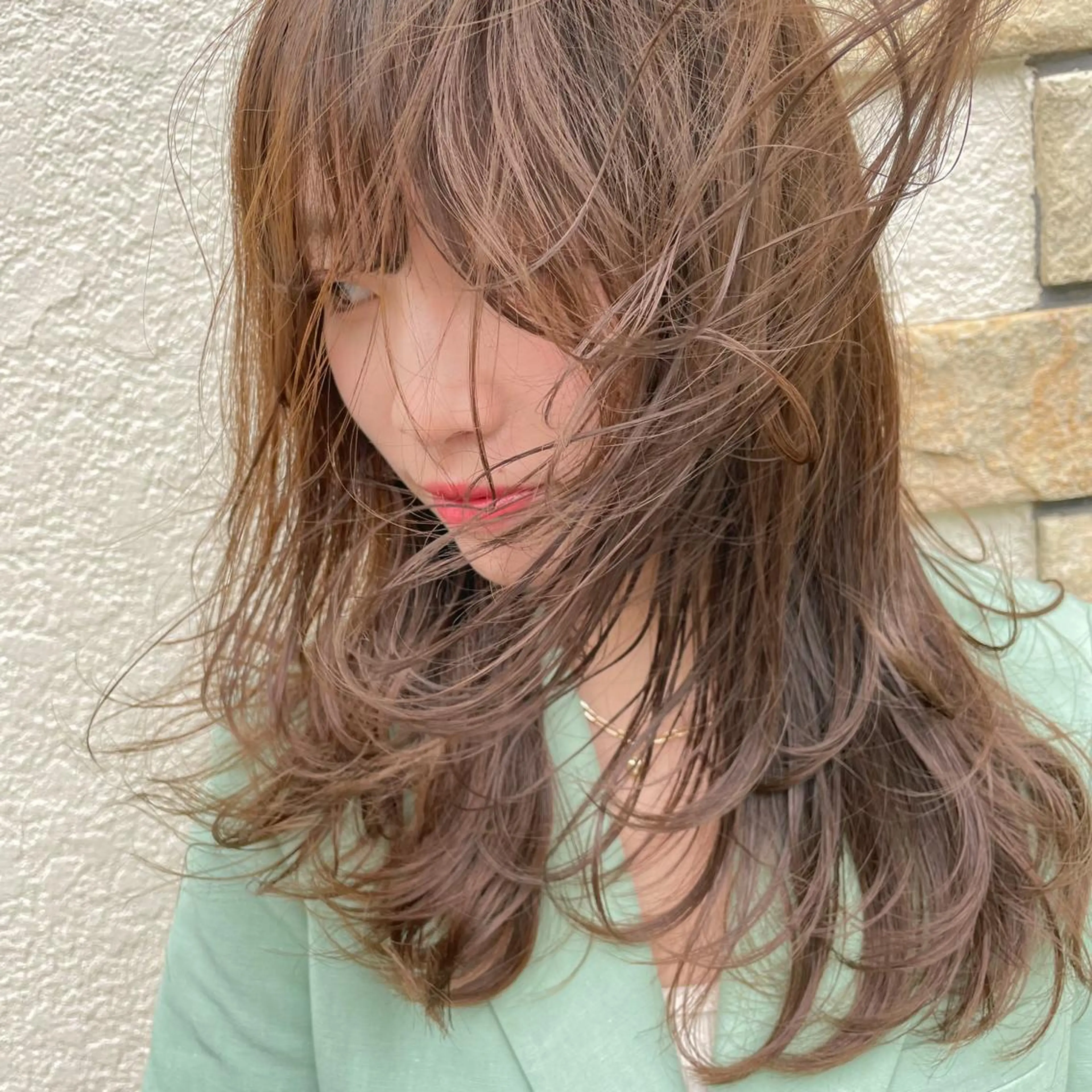 セミロング 矢口 嵩人のヘアスタイル