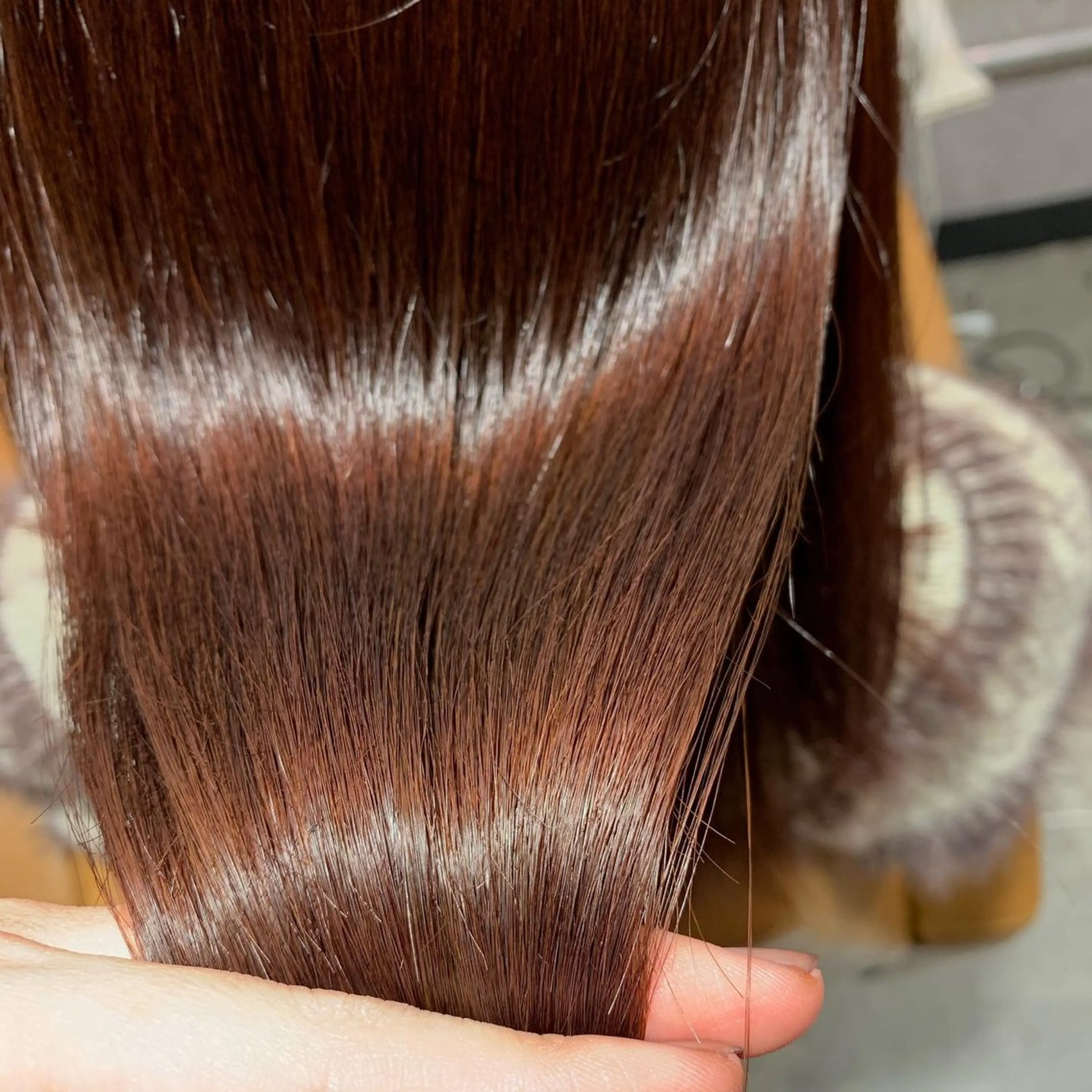 セミロング カラー カット 縮毛矯正 トリートメント stylist/ボブ ことの/韓国レイヤーのヘアスタイル