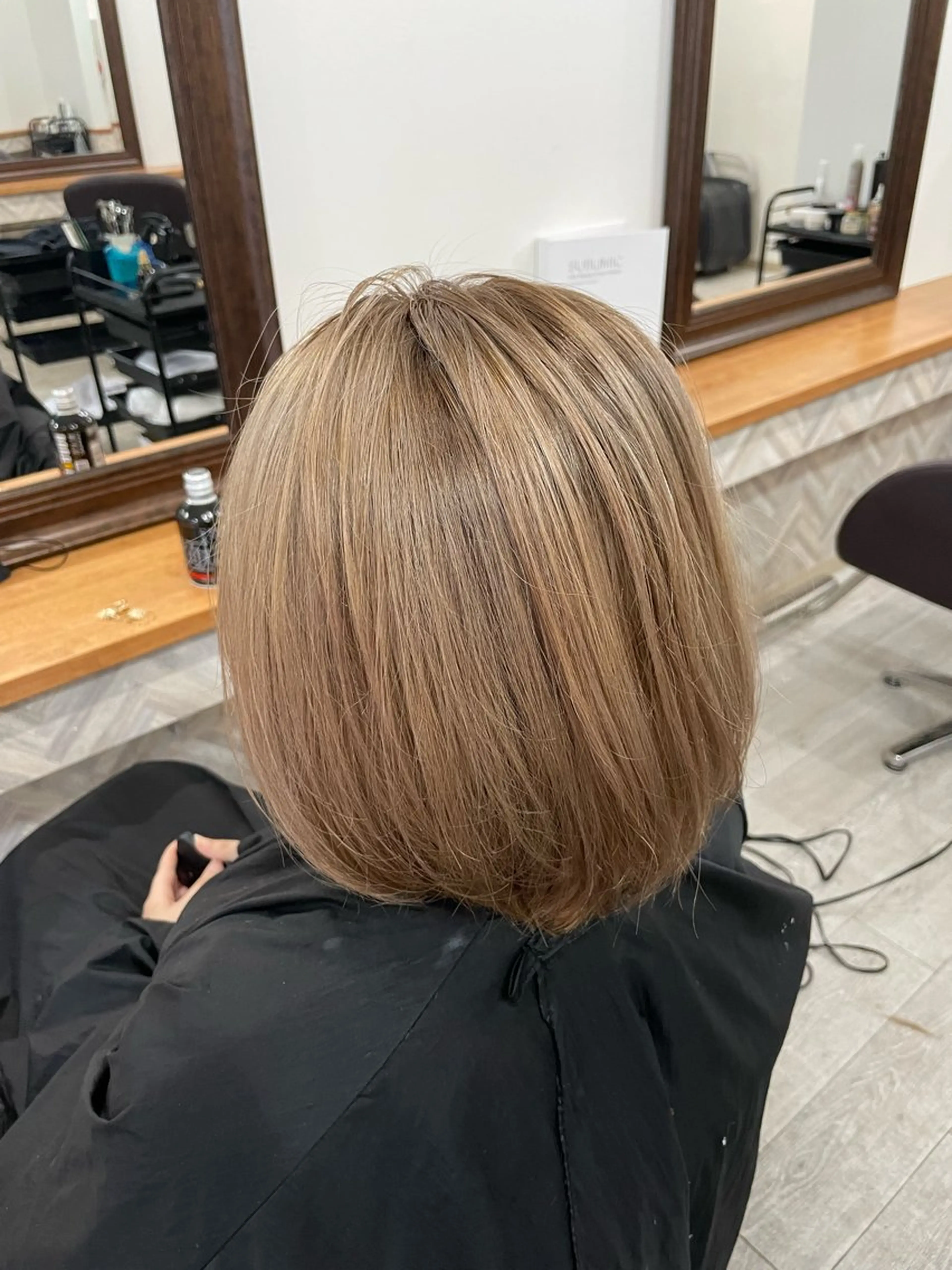 ミディアム フェードパーマ 新倉幸之助のヘアスタイル