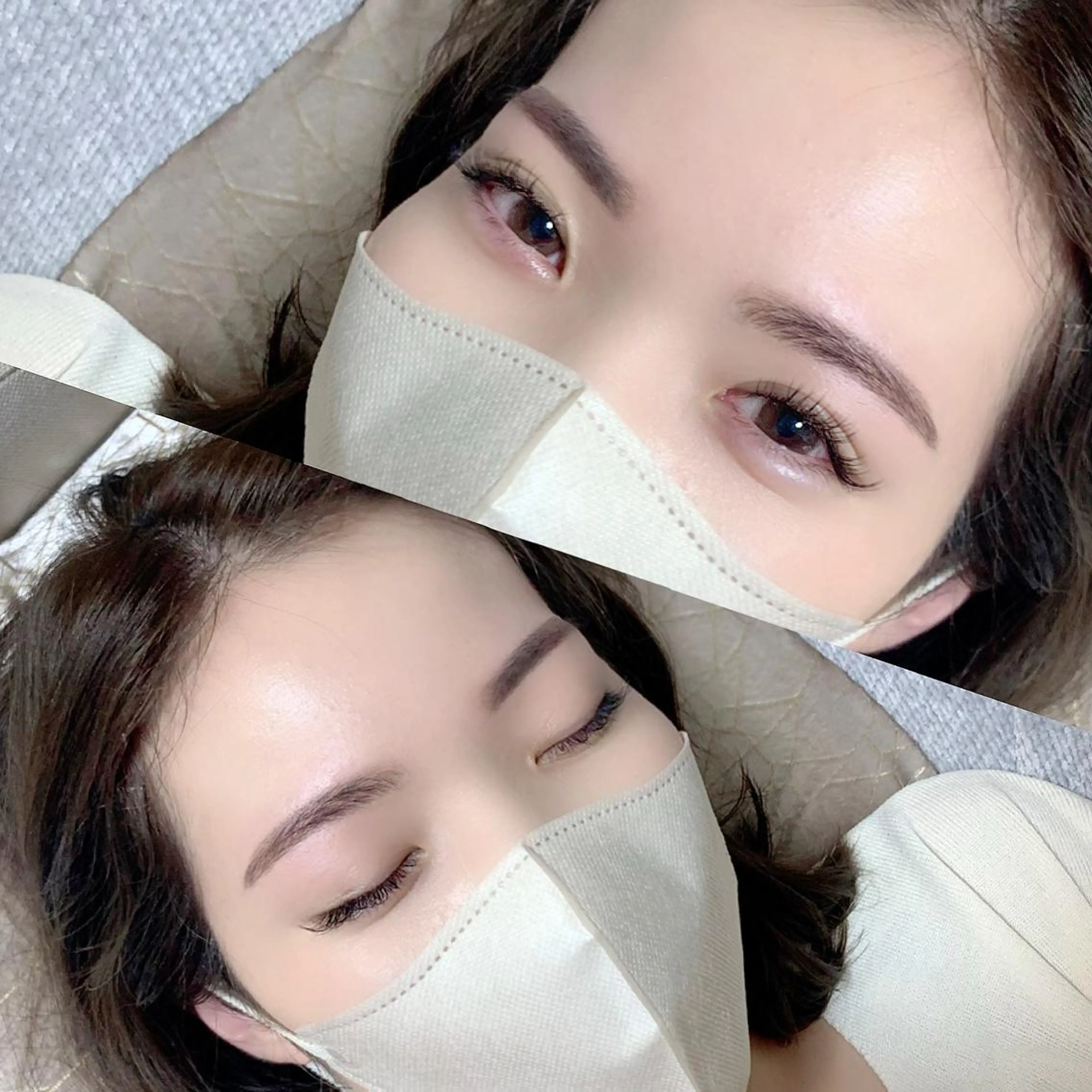 【美眉スタイリング】お顔の骨格をもとにお客様の魅力を引き出すデザインをご提案♪経験のあるスタッフが施術で安心♪の写真