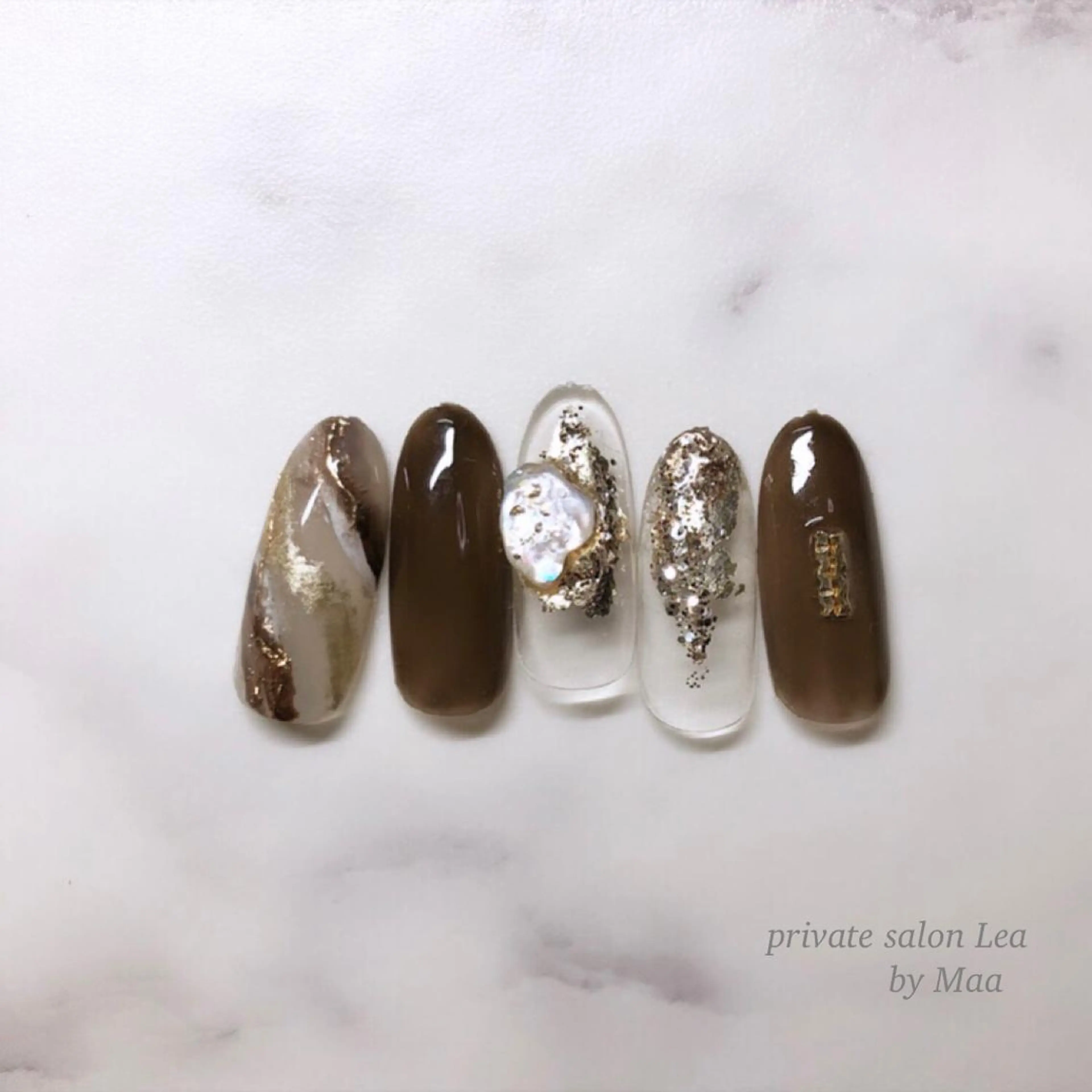 ネイル ハンドネイル private_ salon.Leaのネイルデザイン