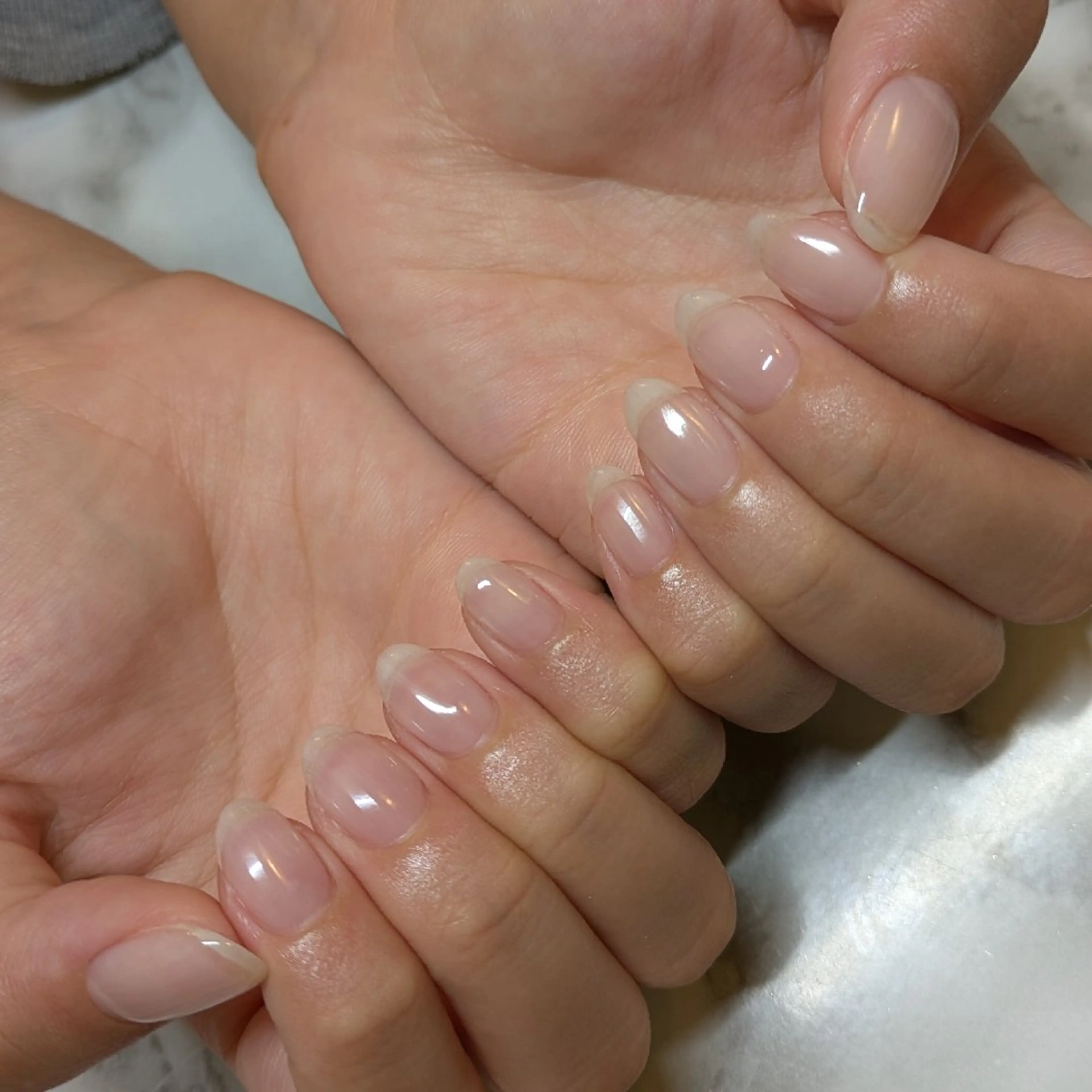 ネイル クリアネイル ジェヌインネイル 河内のネイルデザイン