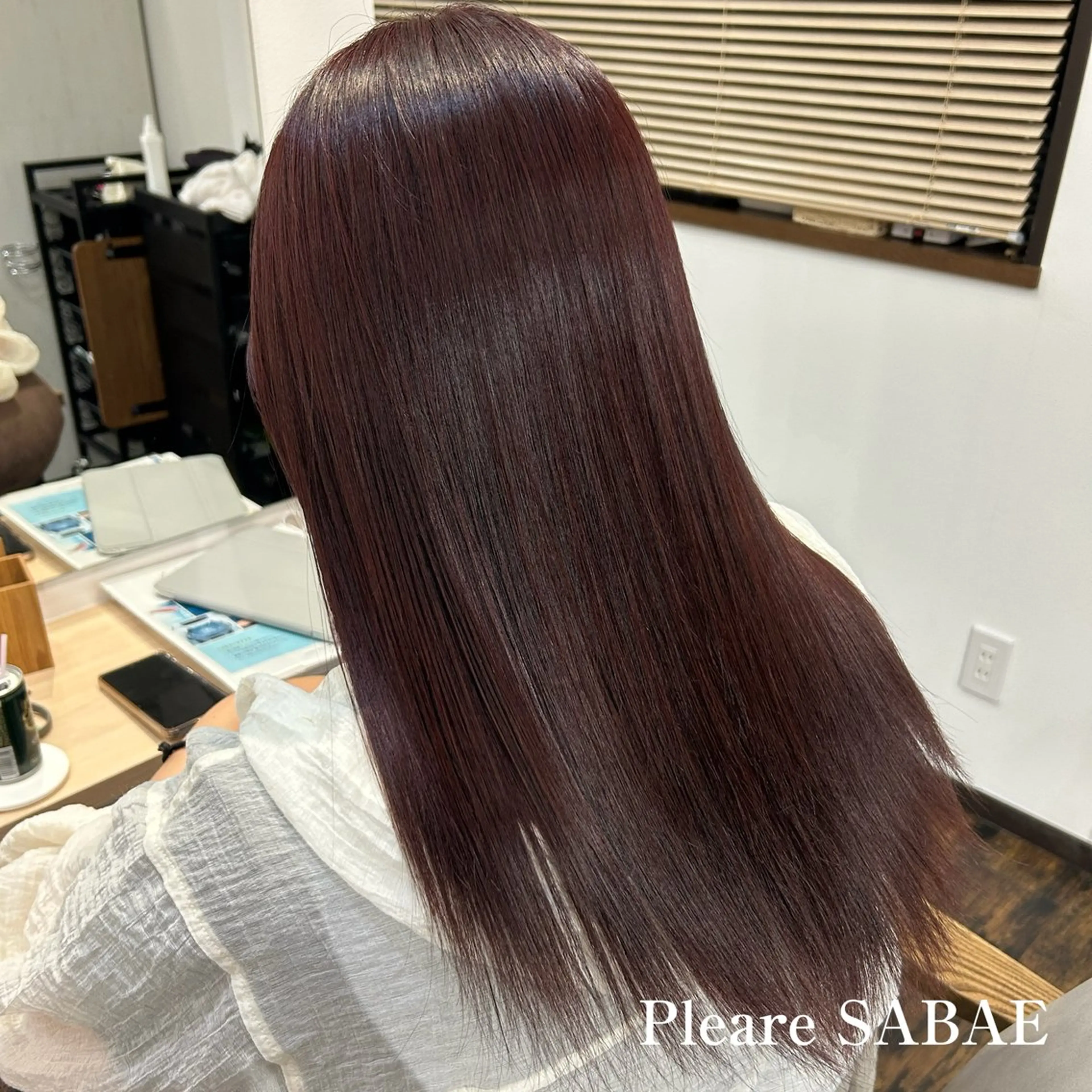 ロング カラー ブラウンカラー レッドカラー レッドブラウン トリートメント カット ヘアカラー トリートメント イワサ カオリのヘアスタイル