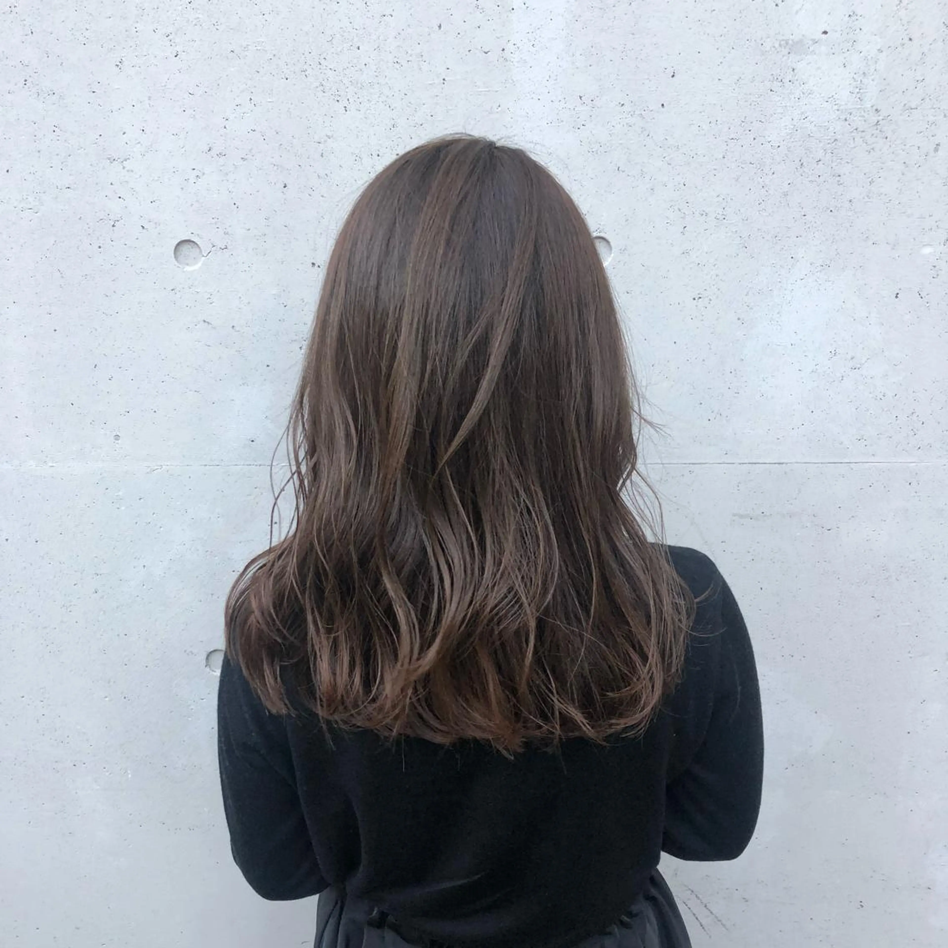 ロング カラー ベージュカラー レイヤーカット カット ヘアカラー トリートメント 酸性縮毛矯正🧴韓国 レイヤー/髪質改善のヘアスタイル