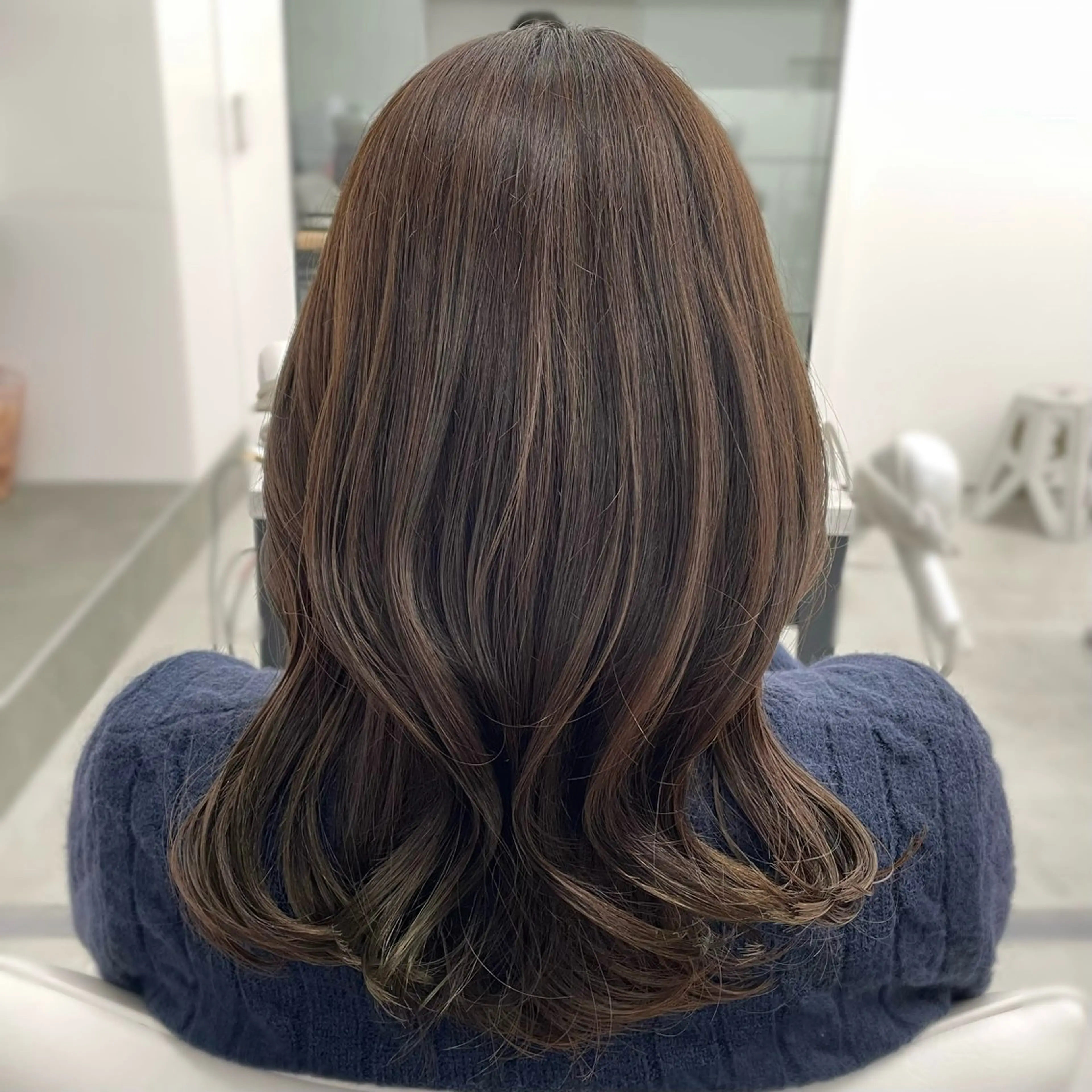 ミディアム カラー カット トリートメント 今園 桃愛のヘアスタイル