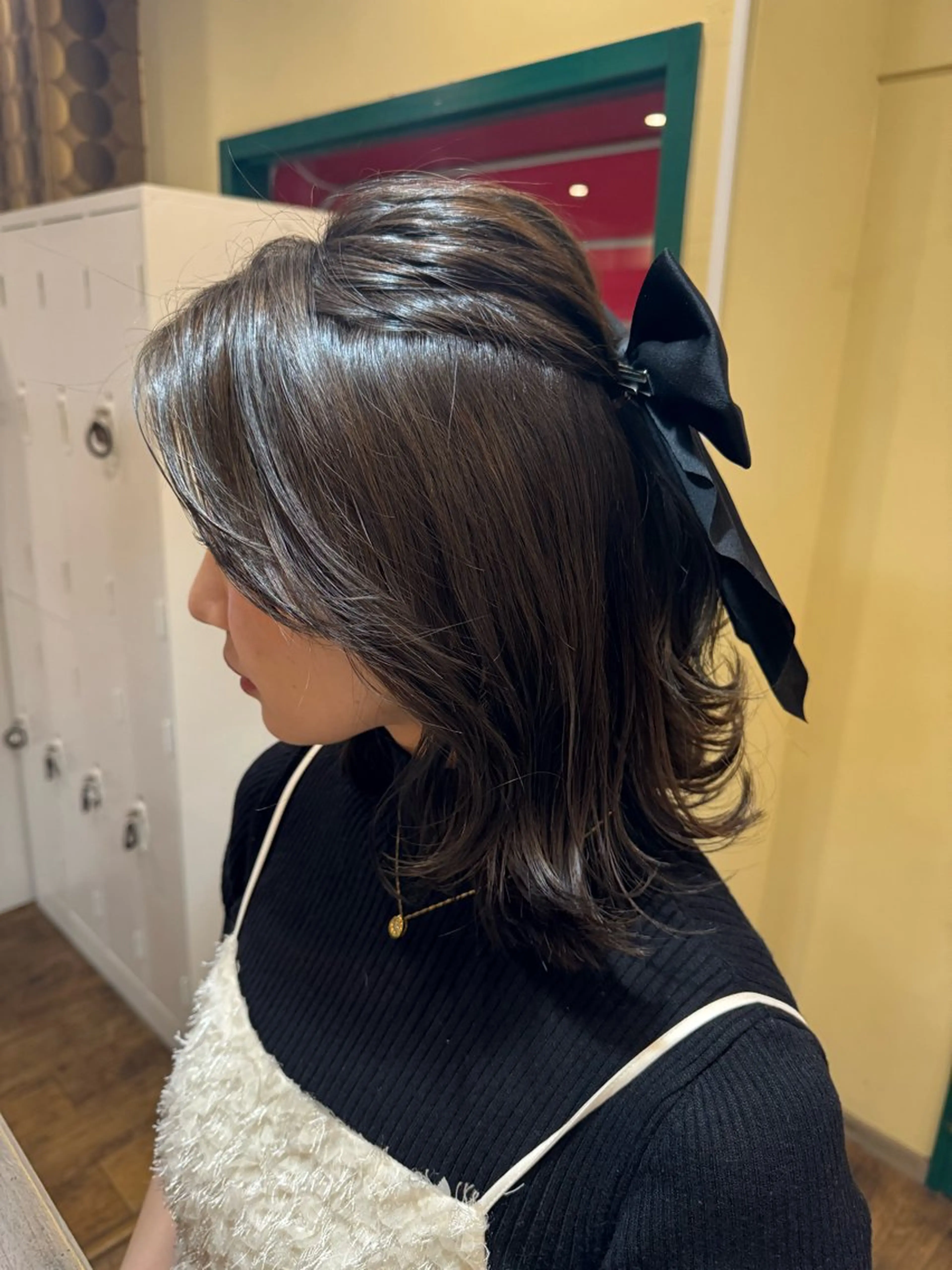 ミディアム カラー グレージュ オリーブグレージュ オリーブグレー ボブ レイヤーカット カット ヘアカラー トリートメント 🌙似合わせカット/ 梅田🌙aiのヘアスタイル