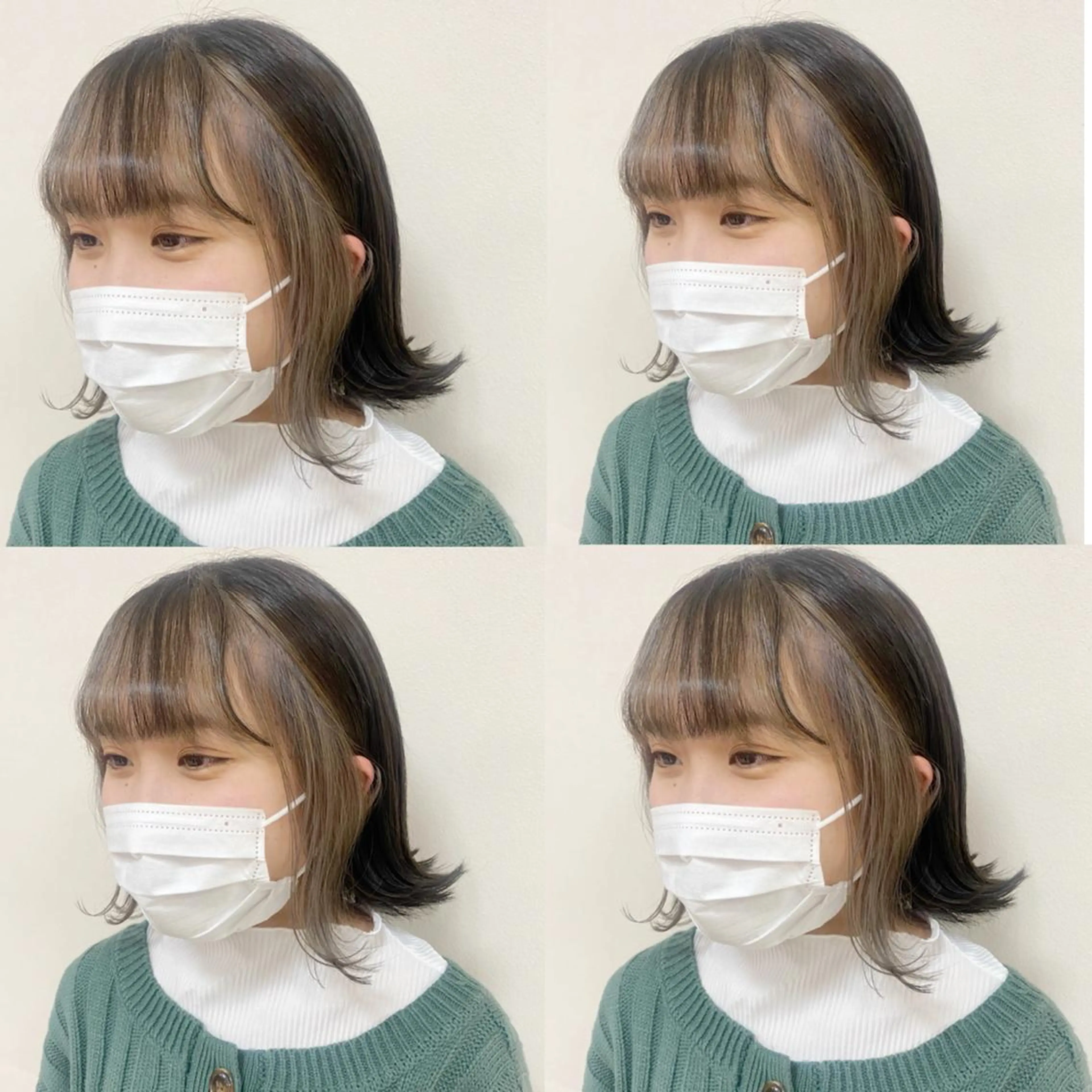 ミディアム カラー ヘアアレンジ 🌈haru🌻 藤沢ハイトーン🌈のヘアスタイル