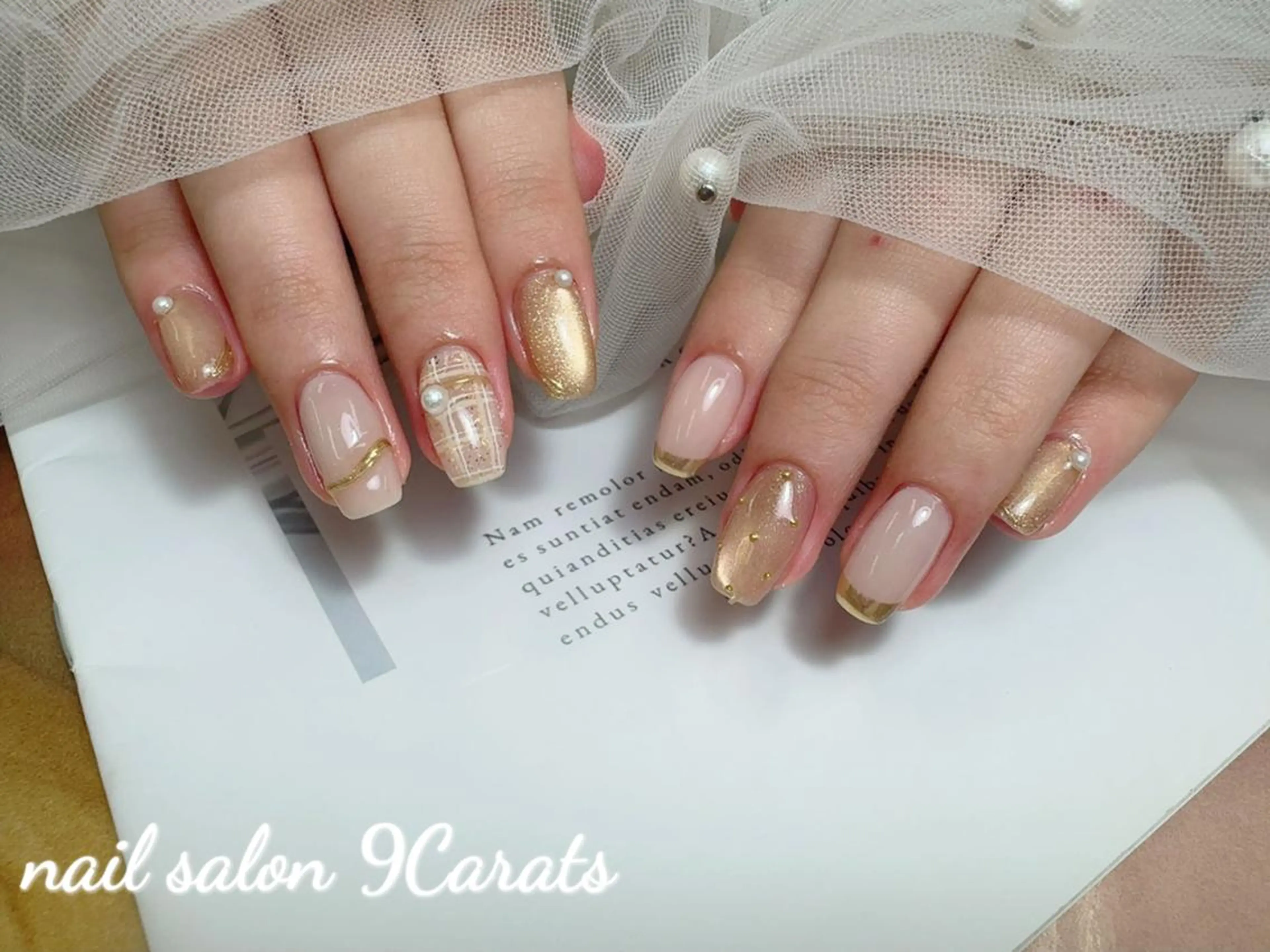 ネイル 💜ワンホンネイル ナインカラット💎のネイルデザイン