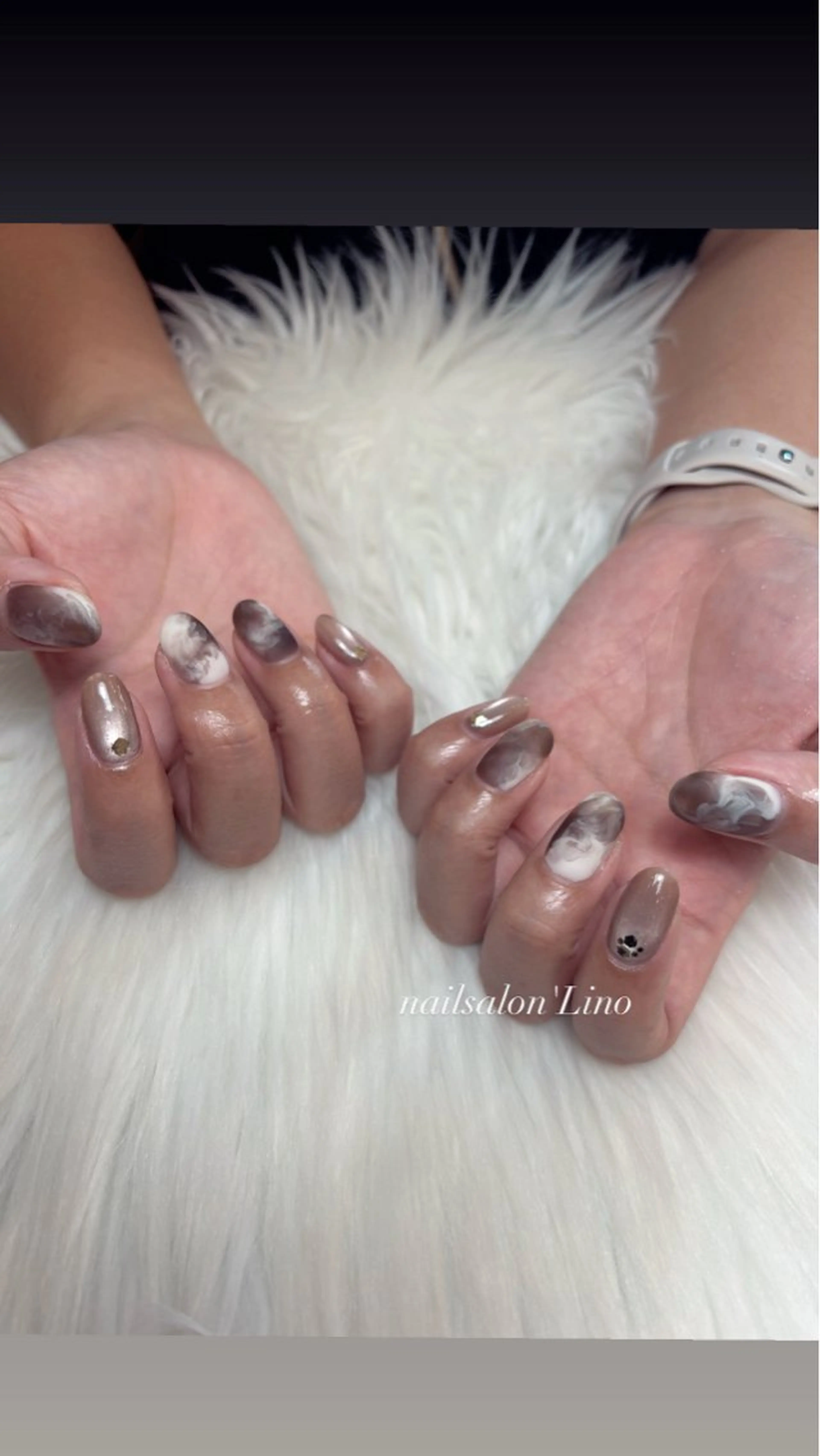 ネイル マットネイル ハンドネイル Lino𓂃⟡.· Chizuruのネイルデザイン