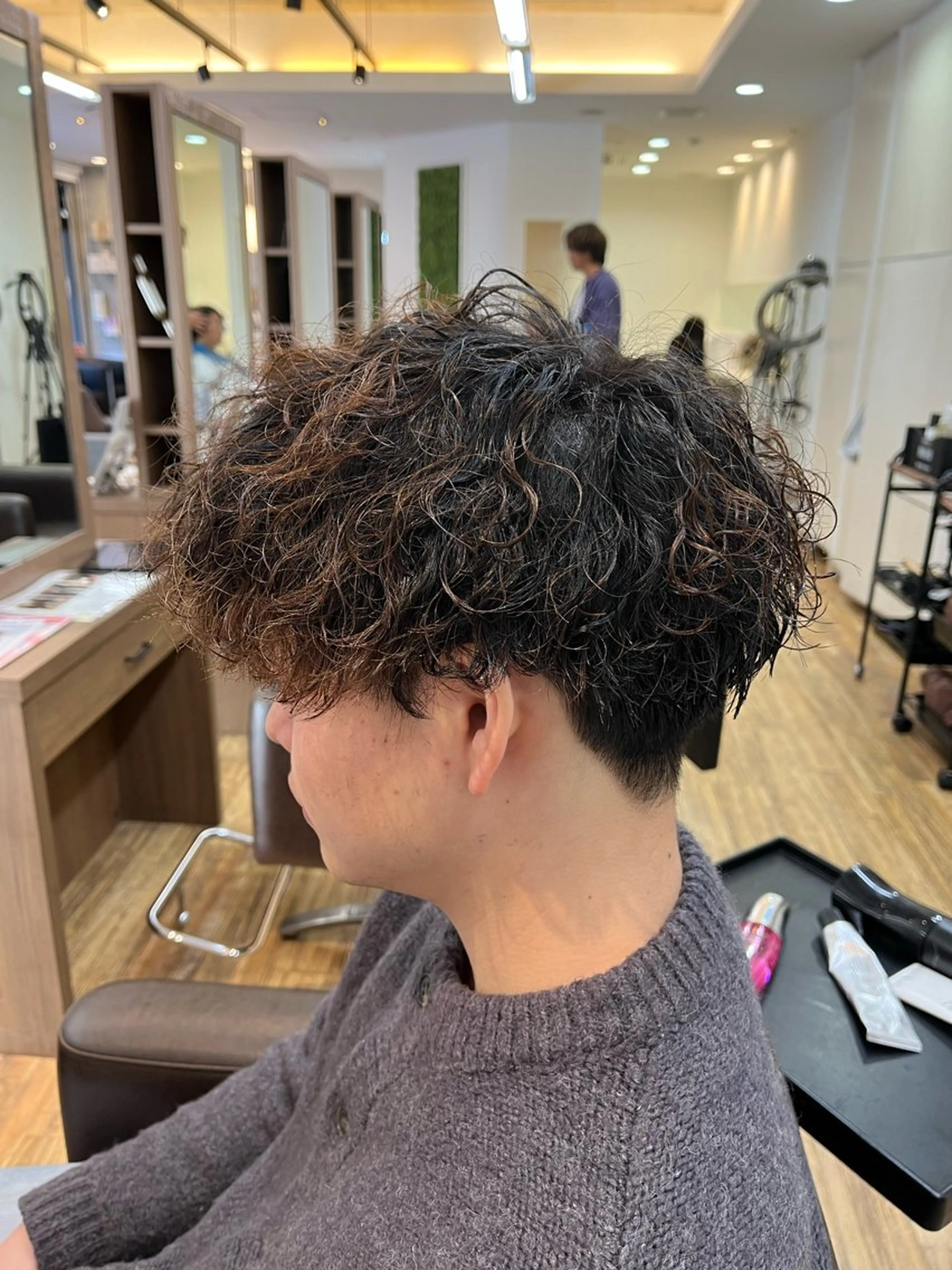 メンズ カット パーマ 鬼松沙弥 ❤︎メンズパーマのヘアスタイル