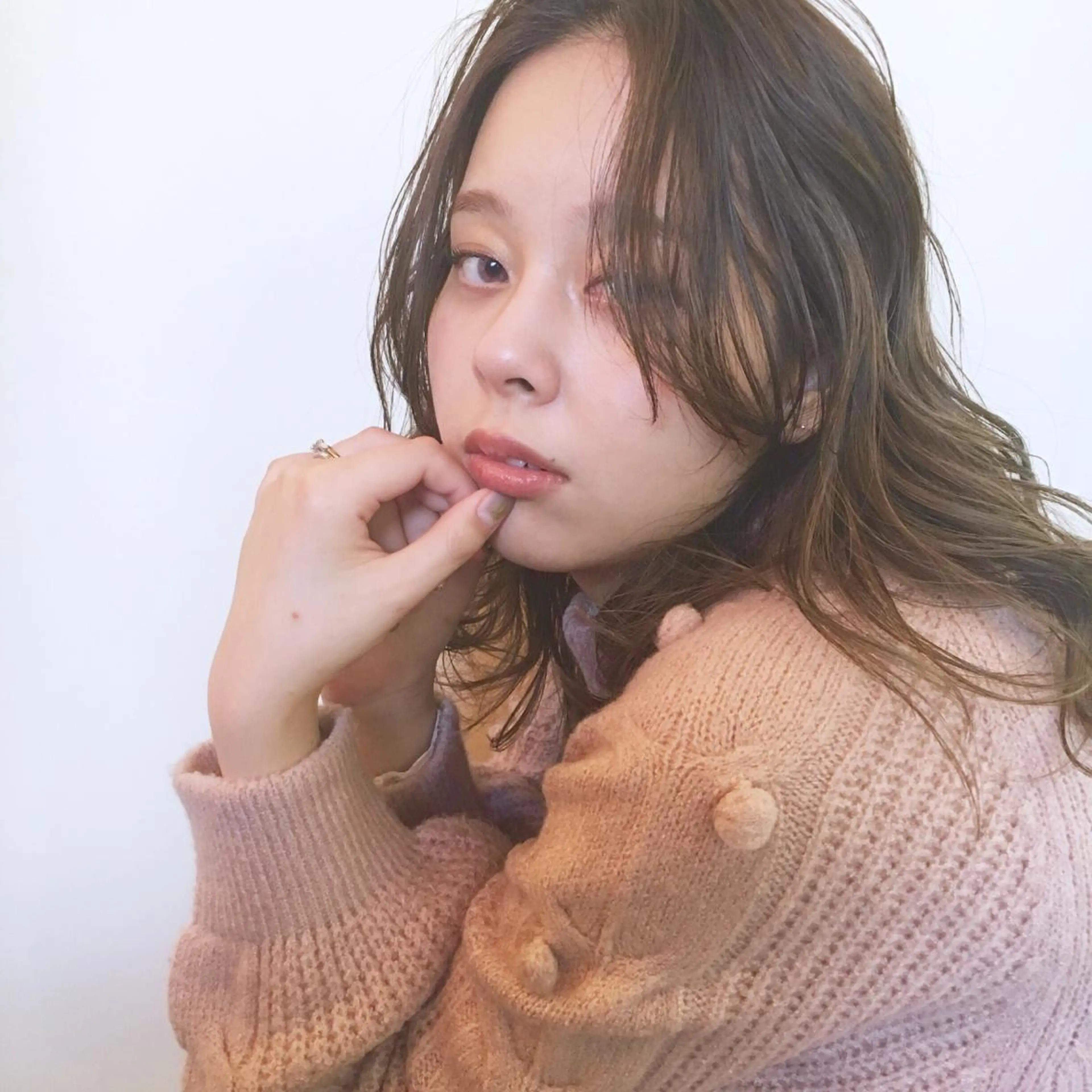 セミロング カラー アディクシーカラー 薬院:今泉/上川美幸 ボブ/顔周りレイヤーのヘアスタイル