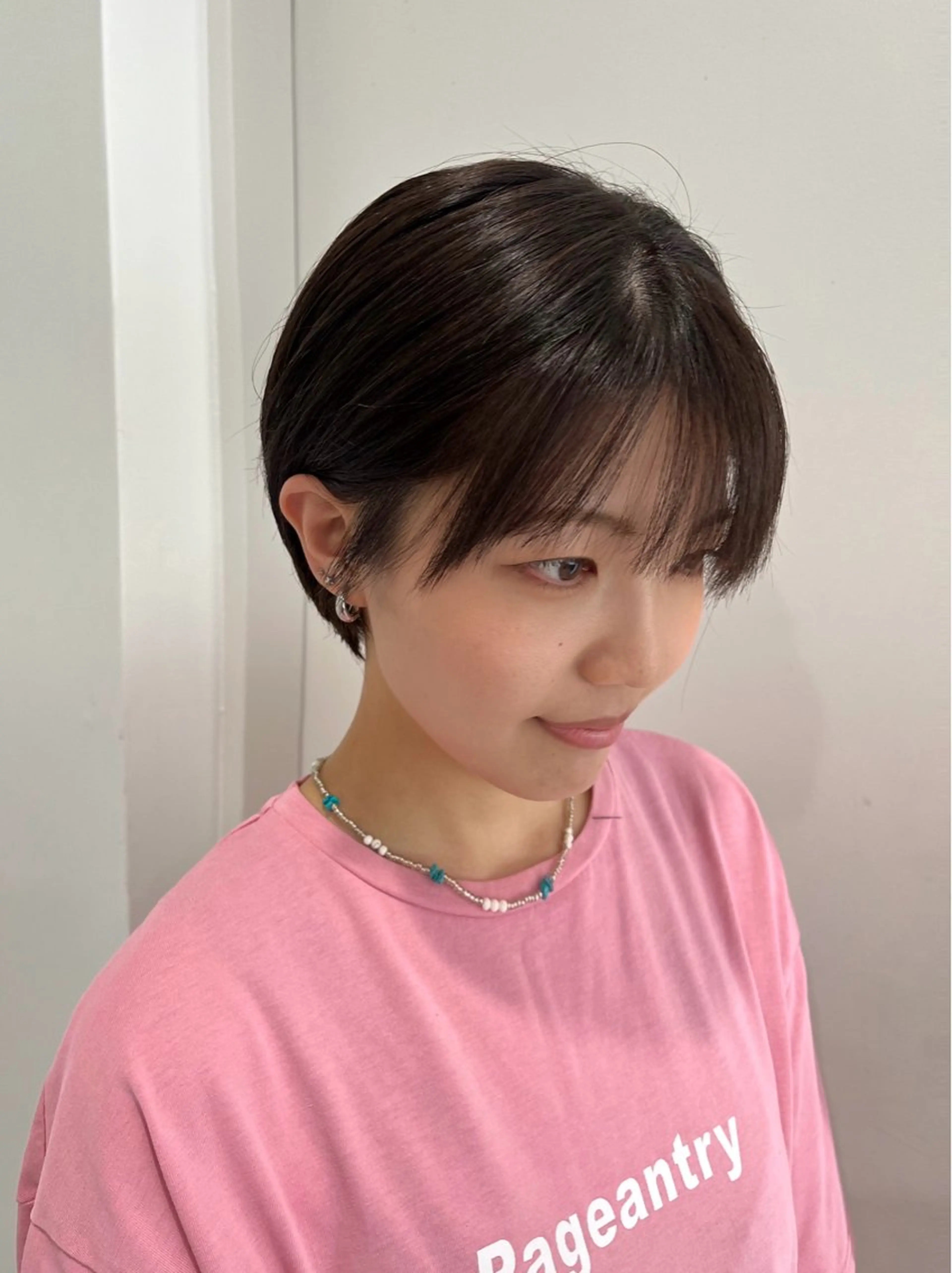 ショート ショートヘア 縮毛矯正/ハイトーン /パーマ/せき🧸のヘアスタイル