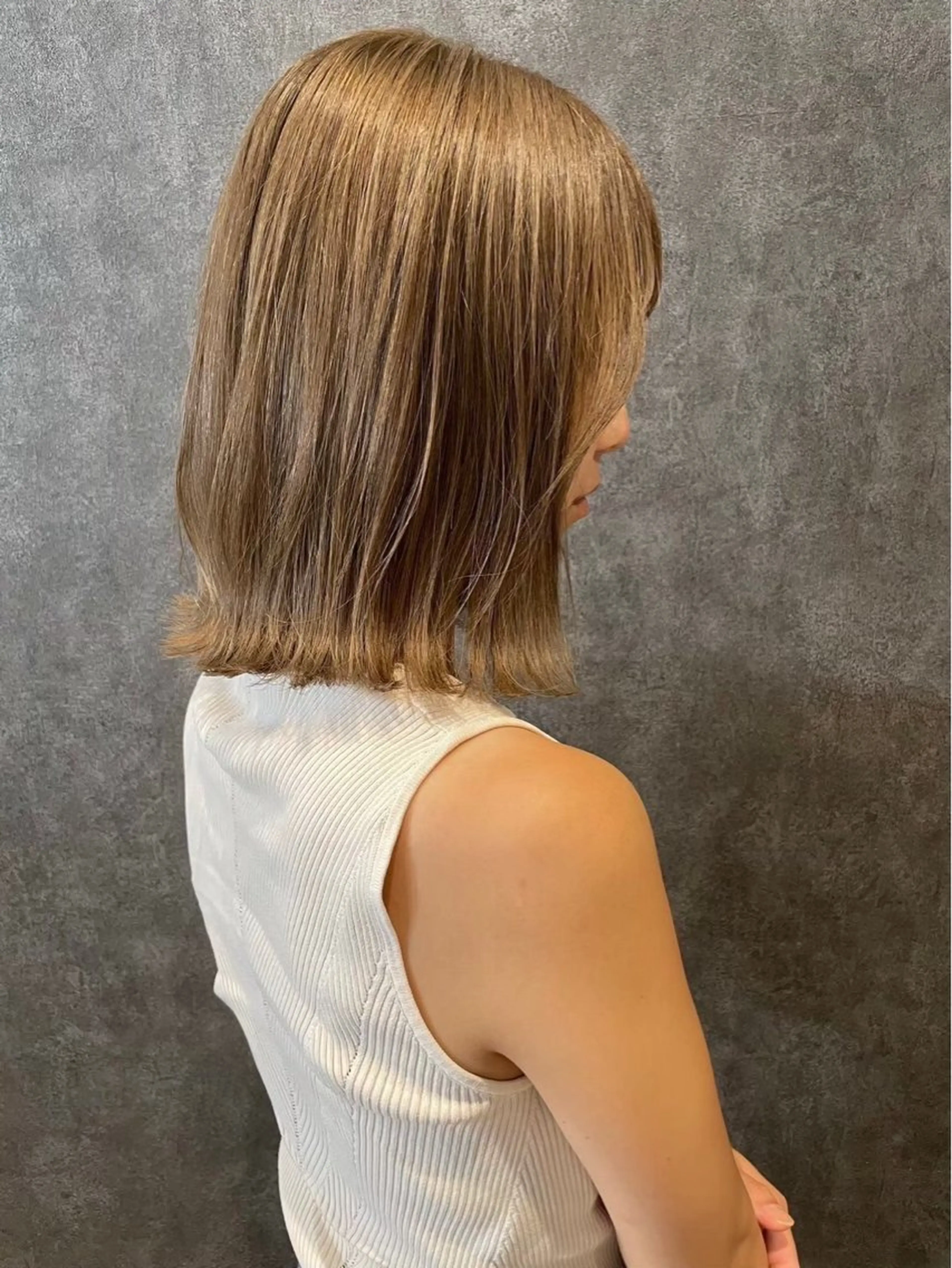 ミディアム カット ヘアカラー トリートメント BUCKS【天王寺】 バックス【駅30秒】のヘアスタイル