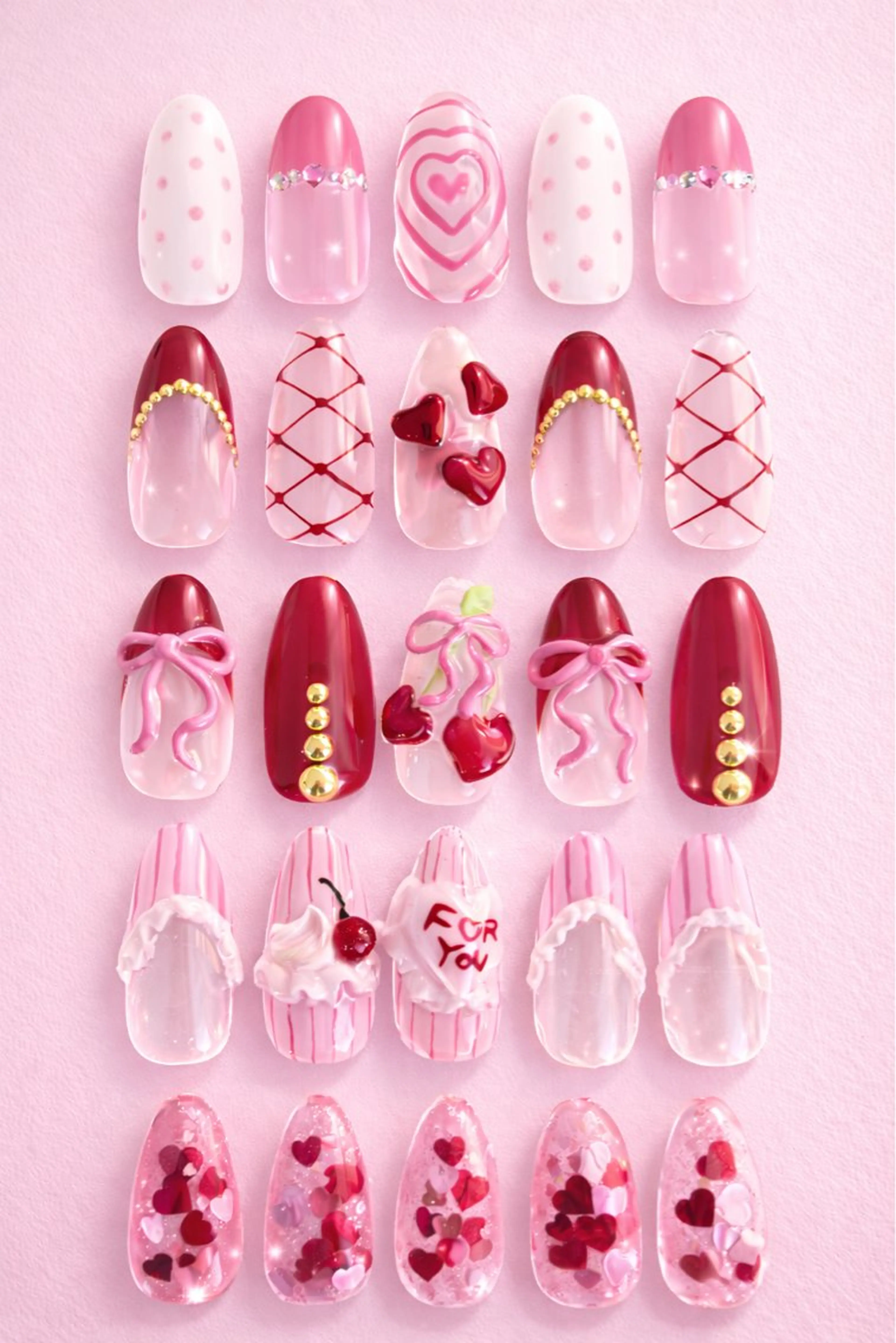 ネイル バレンタイン ハンドネイル フットネイル butterflower所属・butter flowerのネイルデザイン