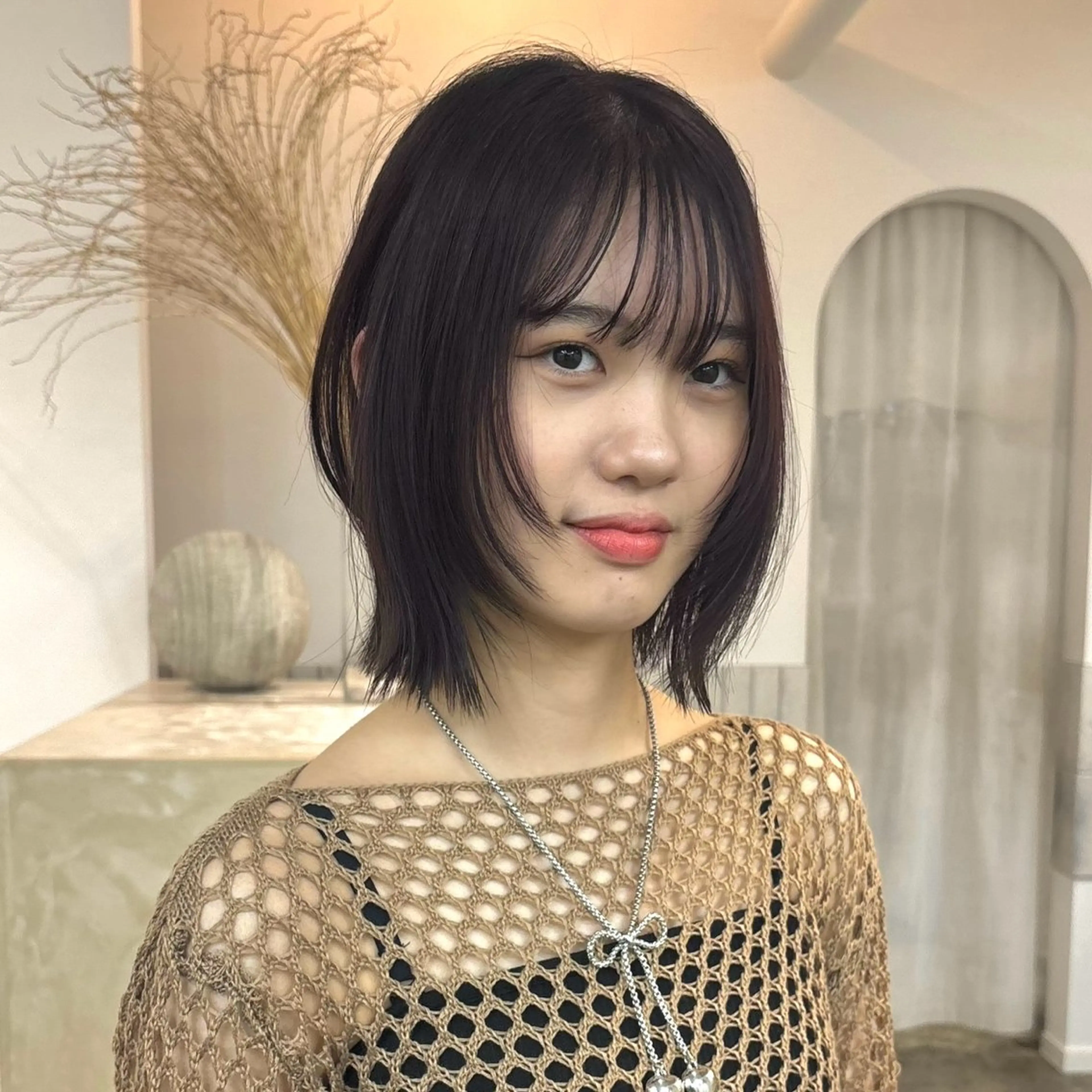 ミディアム カラー バイオレットカラー Terve. 梅沢 彩菜美のヘアスタイル