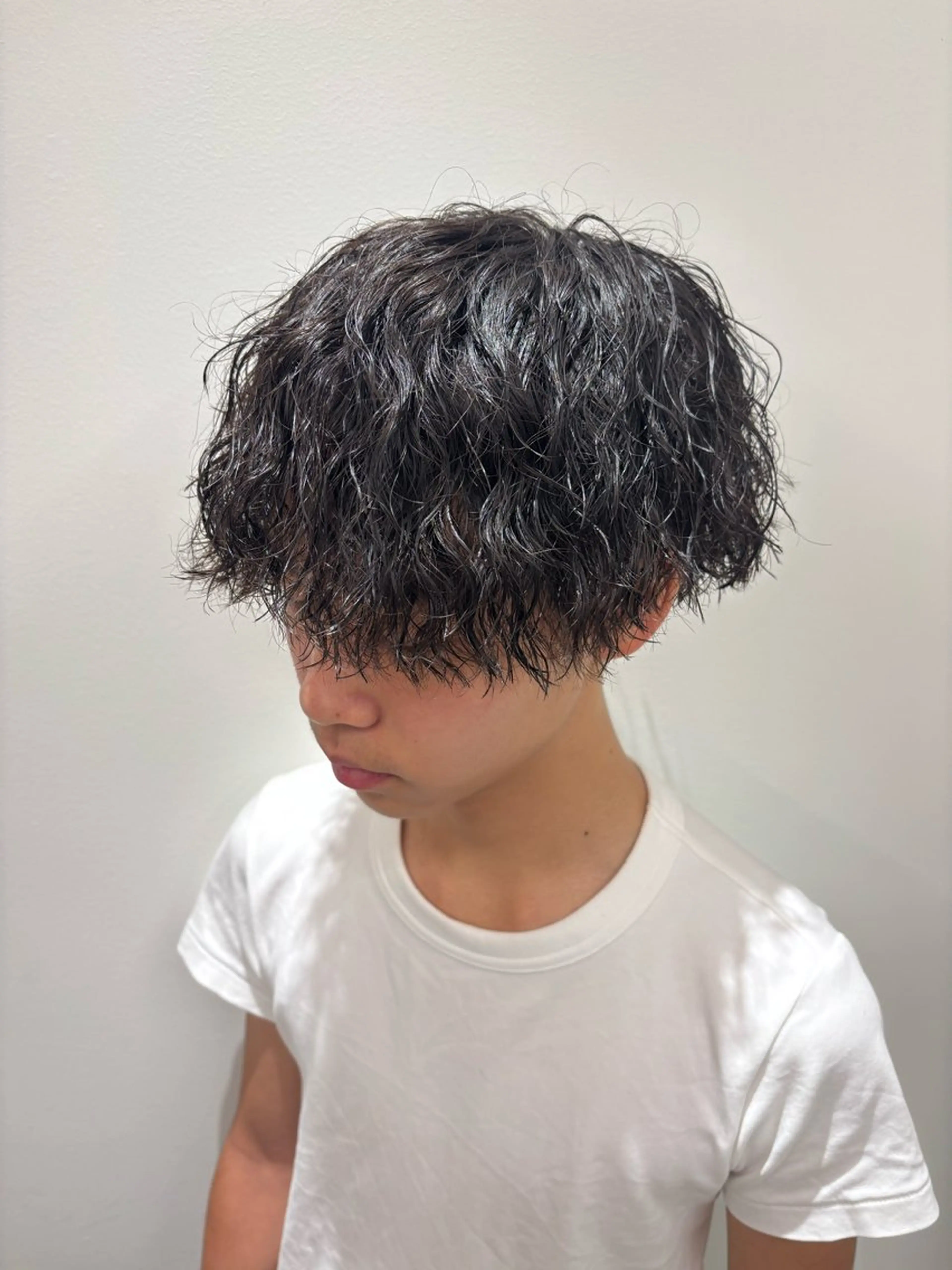 パーマ メンズ メンズパーマ ツイストスパイラルパーマ スパイラルパーマ ミズノ アイ 🪅のヘアスタイル