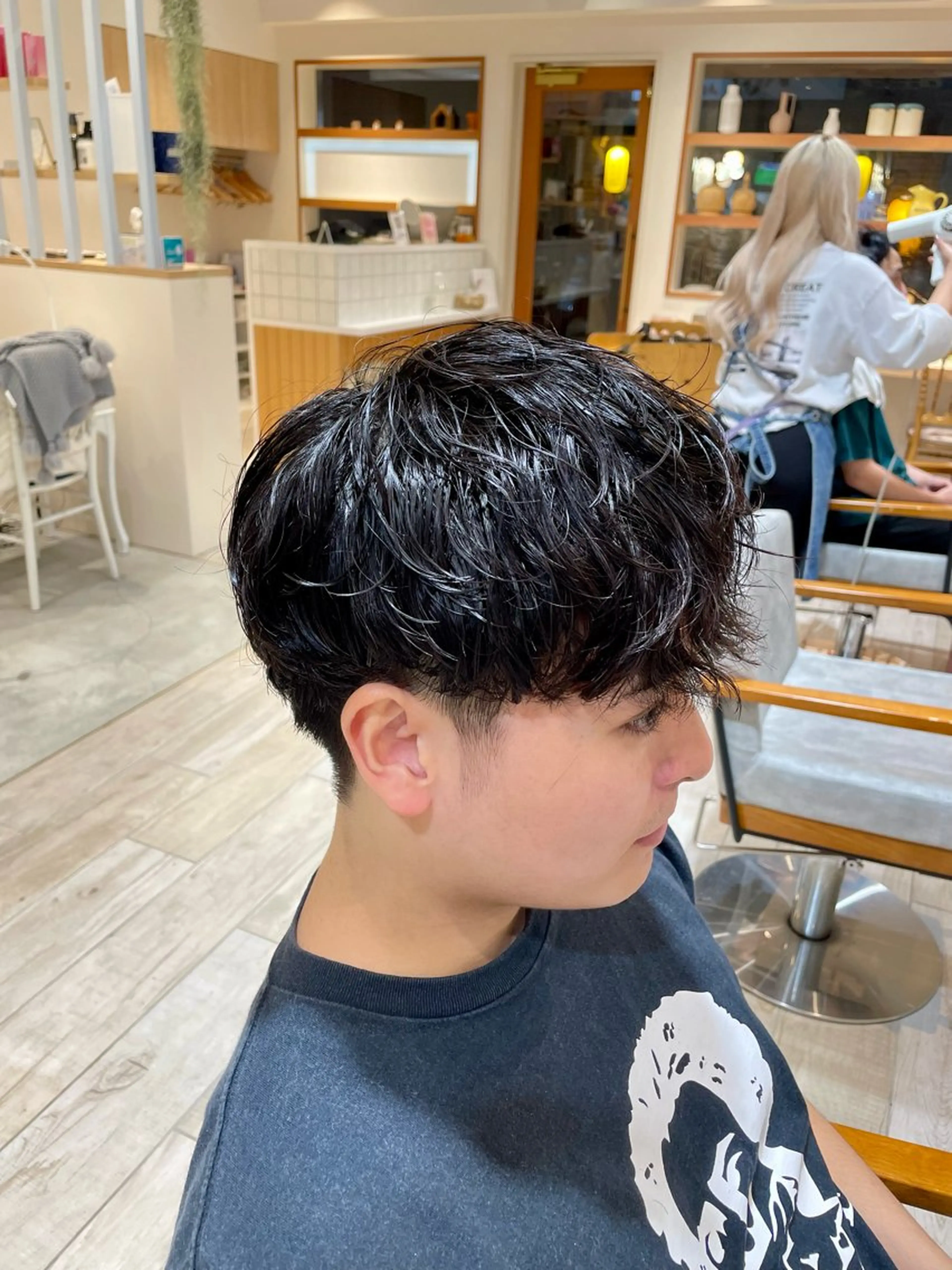 パーマ メンズ メンズパーマ メンズツイストパーマ ツイストパーマ ウルフカット/ハイト ーン🎀mizukiのヘアスタイル