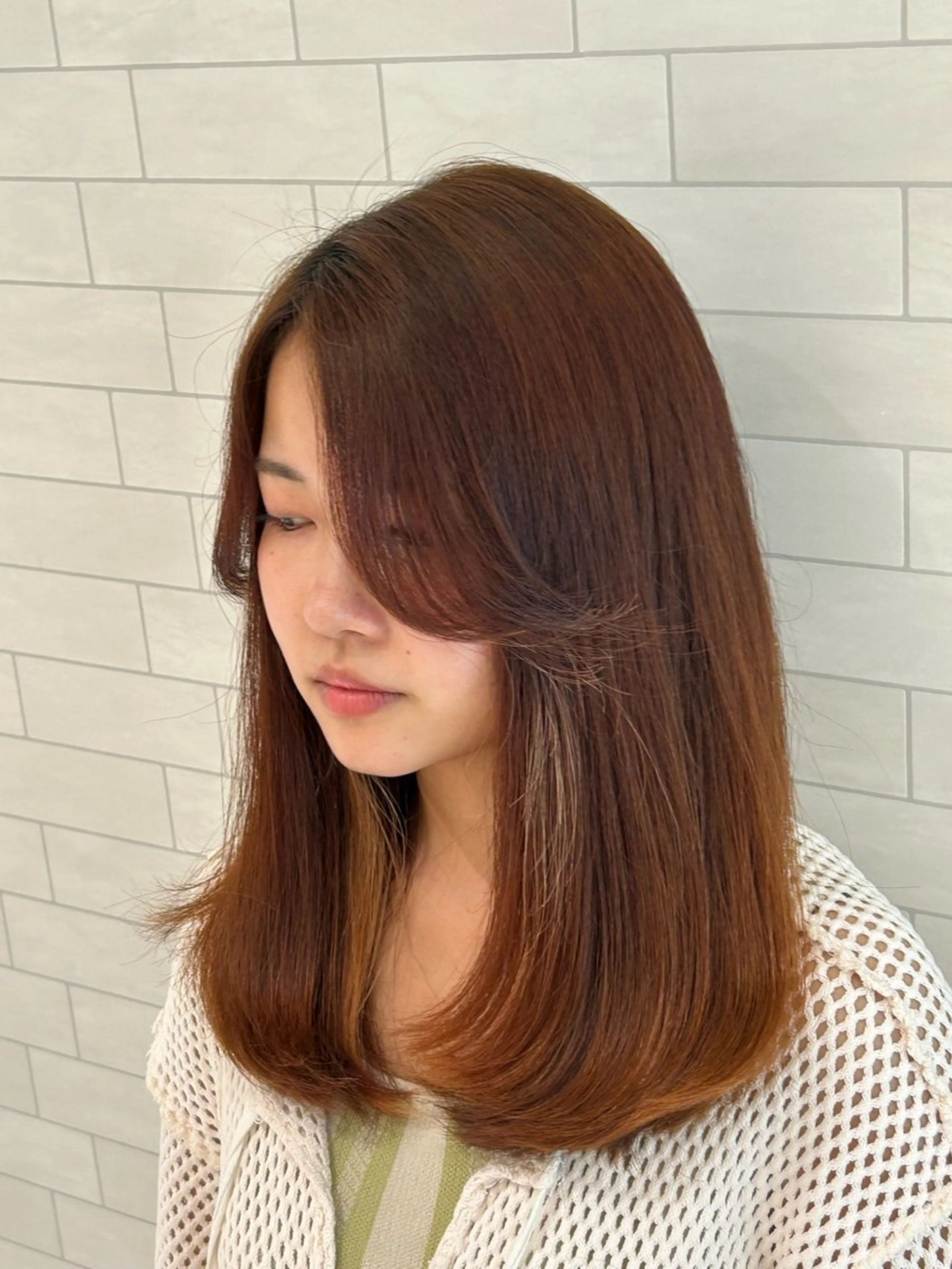 セミロング カラー スパイキーショート／ パーマ平松秀門のヘアスタイル