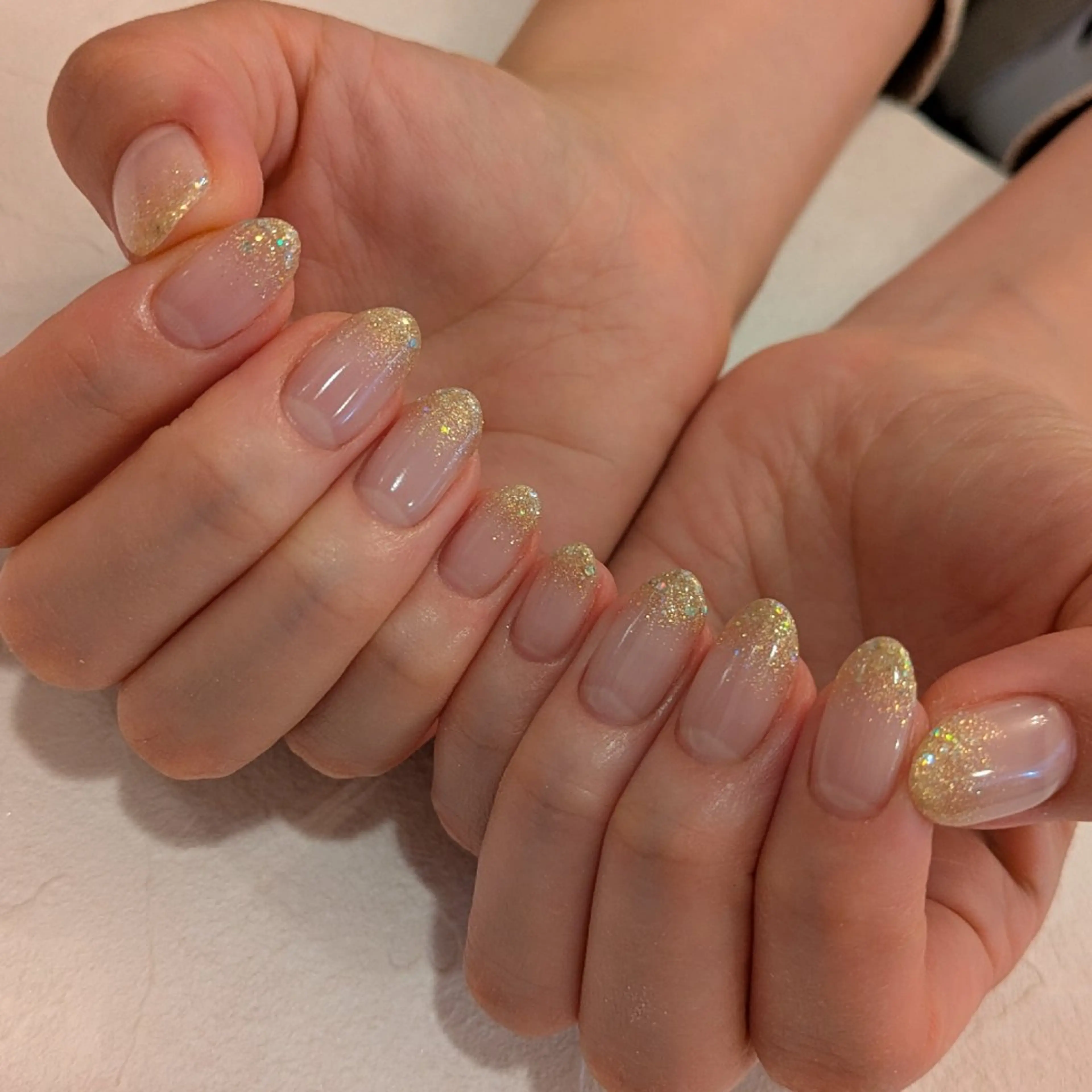 ネイル ラメ(グリッター) ラメグラデーション ジェヌインネイル 河内のネイルデザイン