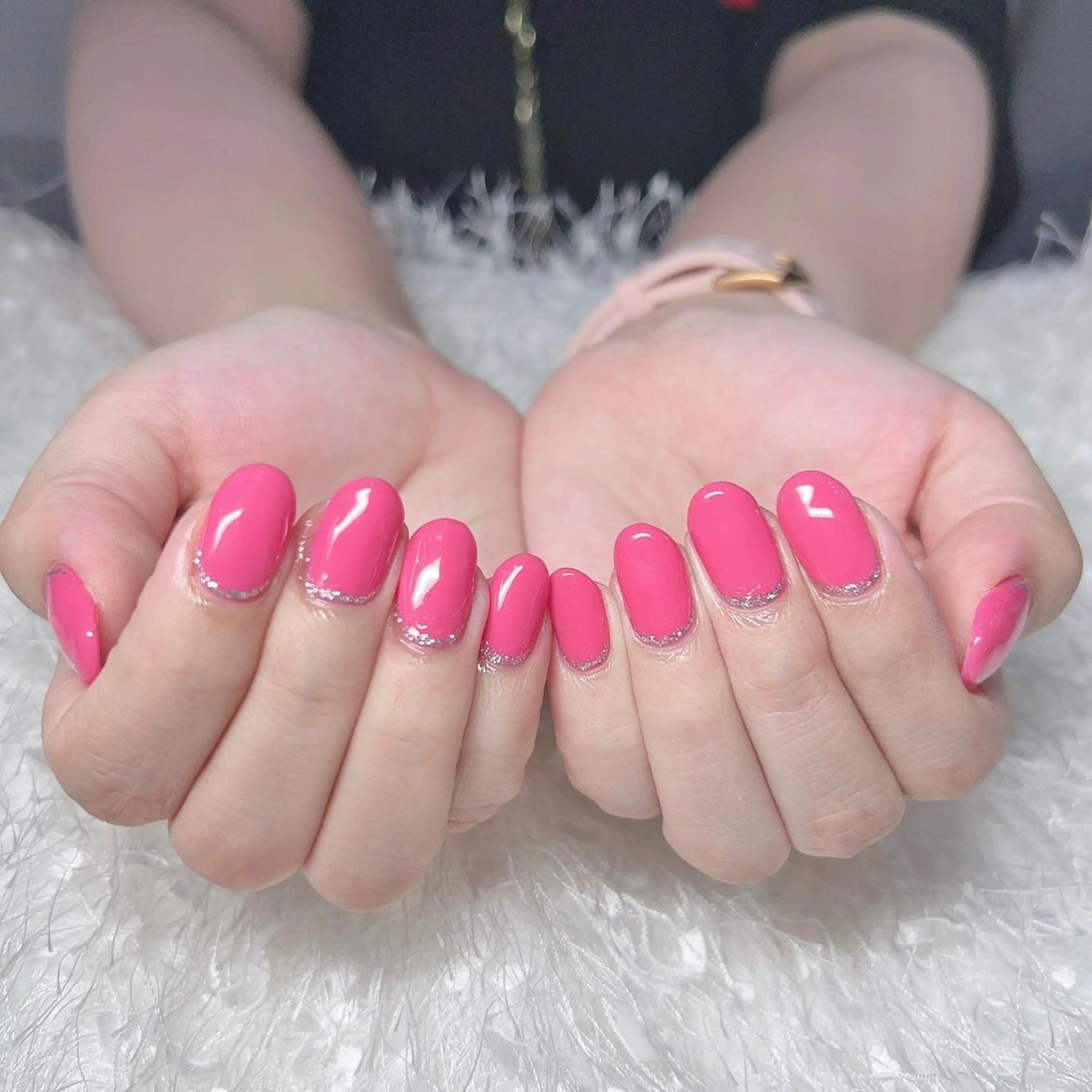 ネイル 長さ出し ジェルネイル グラデーション 韓国ネイル ラメ(グリッター) ハンドネイル Nail&eye Belire 新宿のネイルデザイン