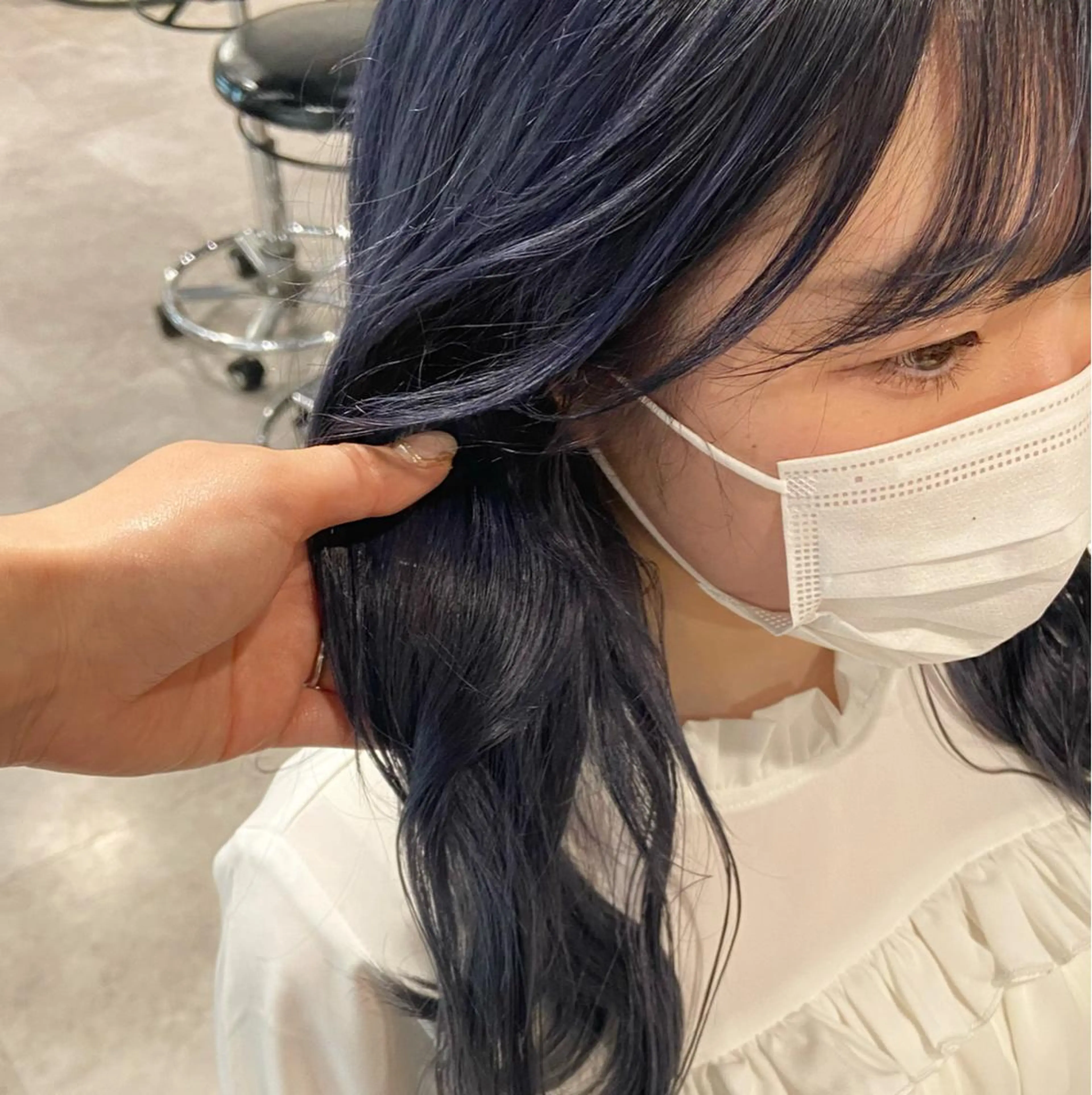 ロング アッシュ ピンクブラウン パープルカラー 髪質改善 トリートメント MEI🎀垢抜けカラ ー🎀韓国styleのヘアスタイル