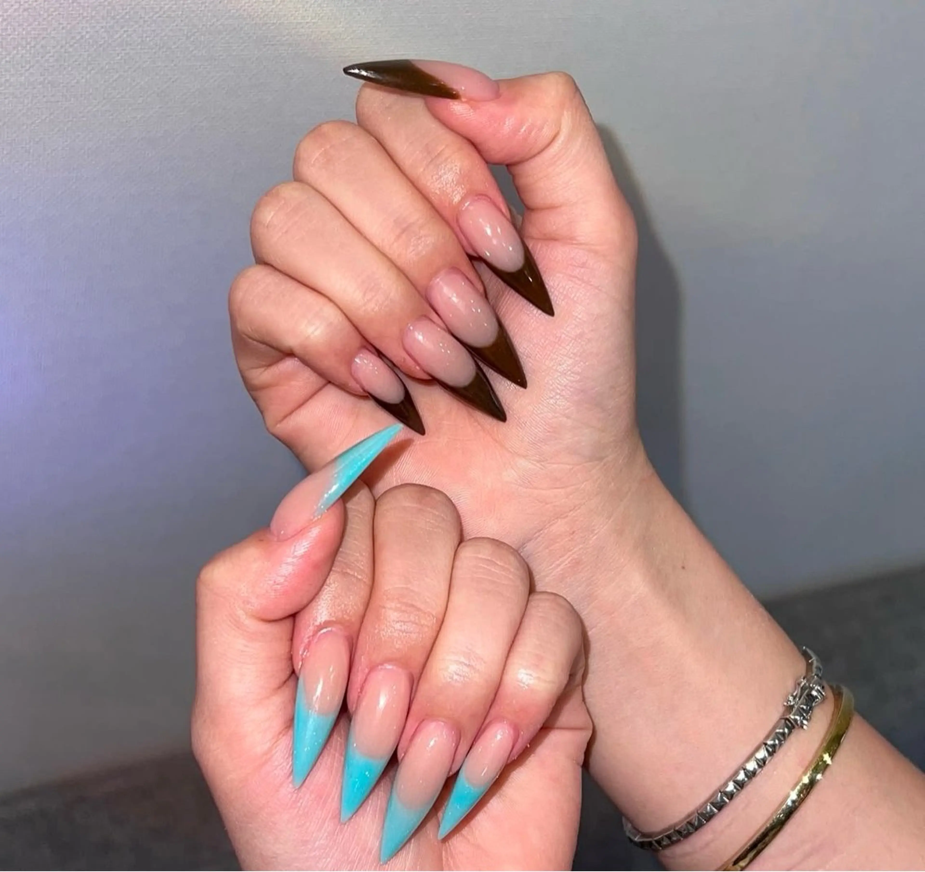 ネイル グラデーション キラキラネイル ワンカラーネイル 冬ネイル Jenn Nail Salonのネイルデザイン