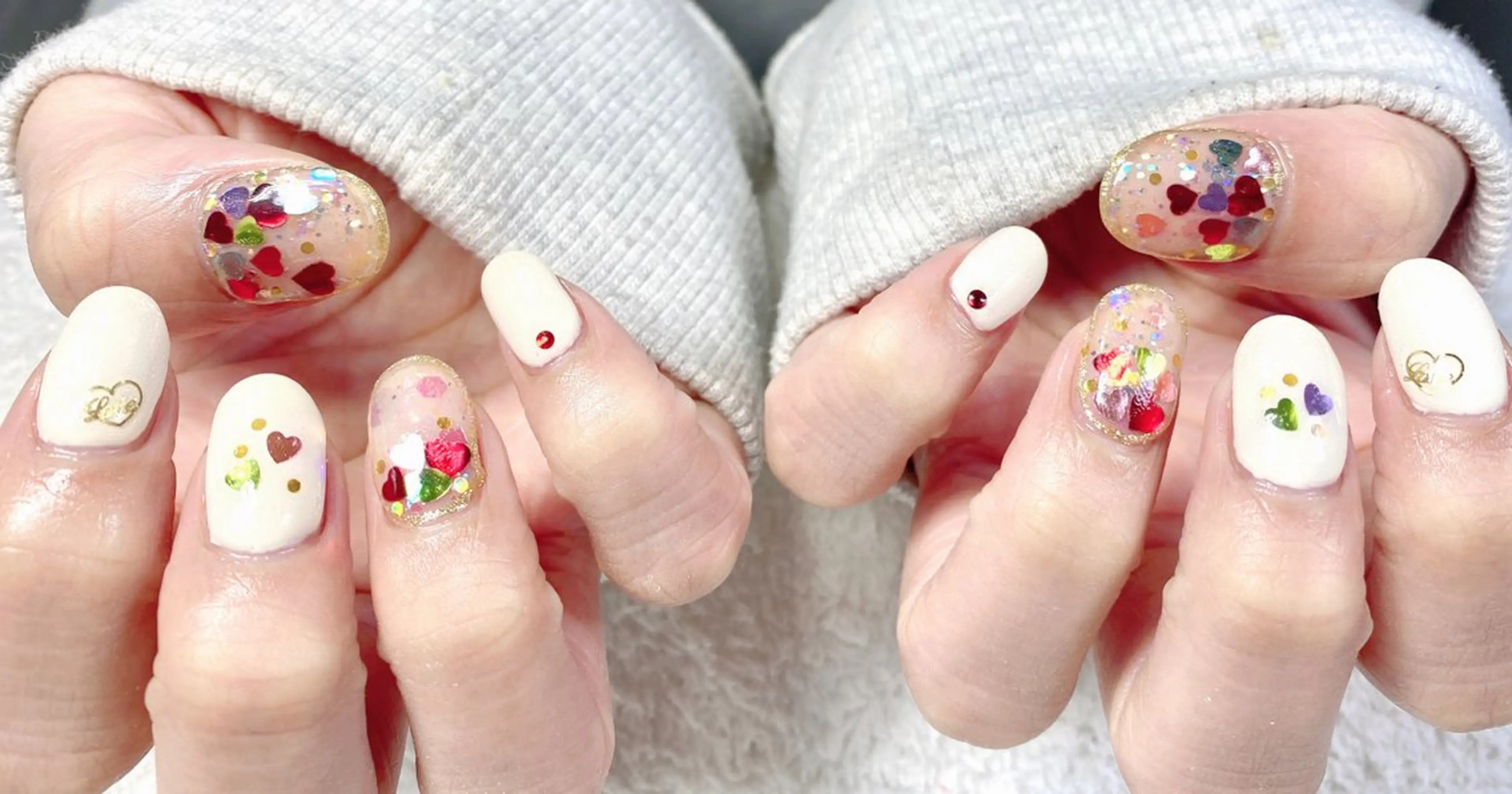 ネイル ハンドネイル ニュアンスネイル🌈 MYU Nailsのネイルデザイン