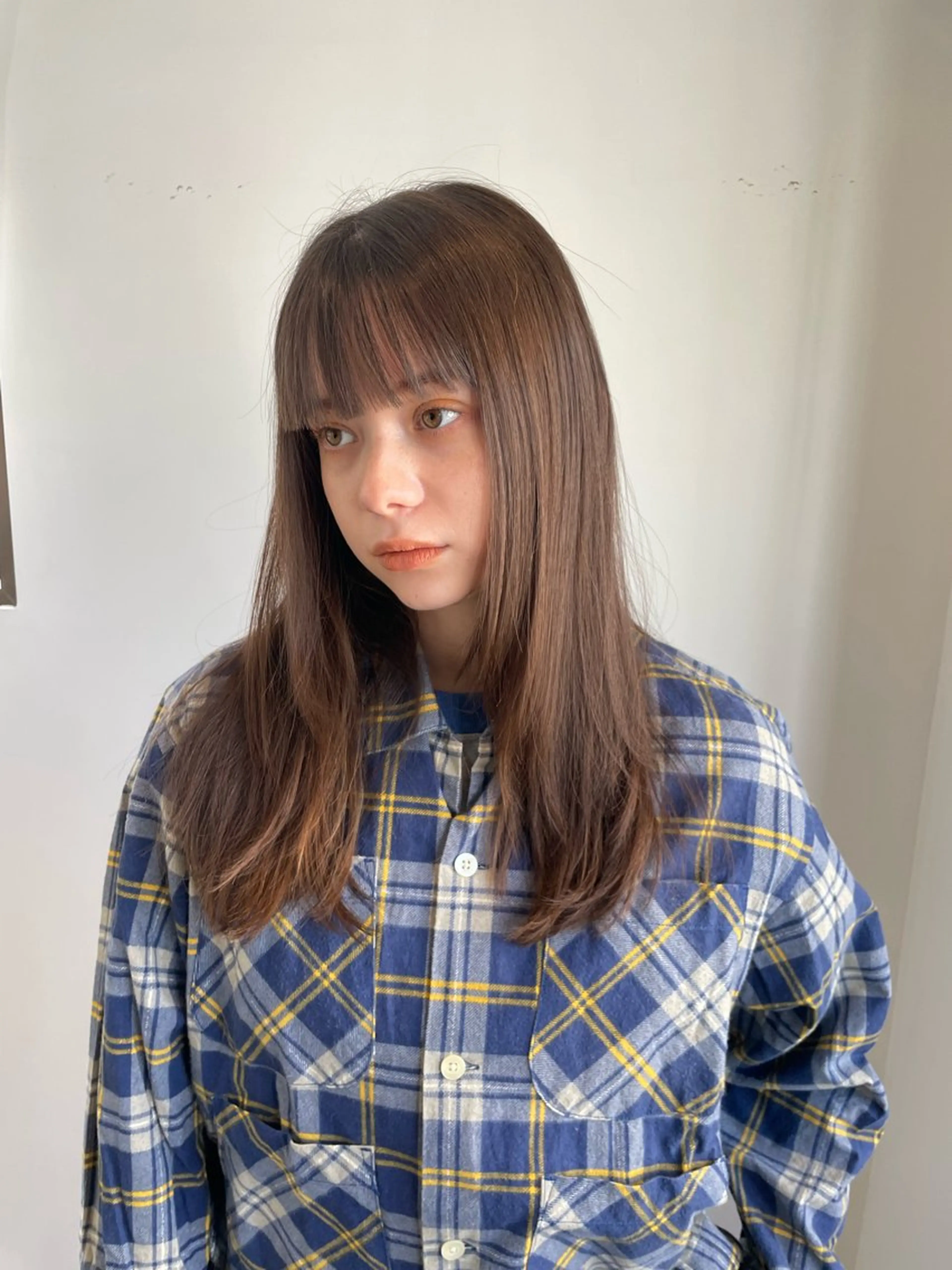 ミディアム カラー レイヤーカット カット ヘアカラー トリートメント Takuma Suzuki中目黒のヘアスタイル
