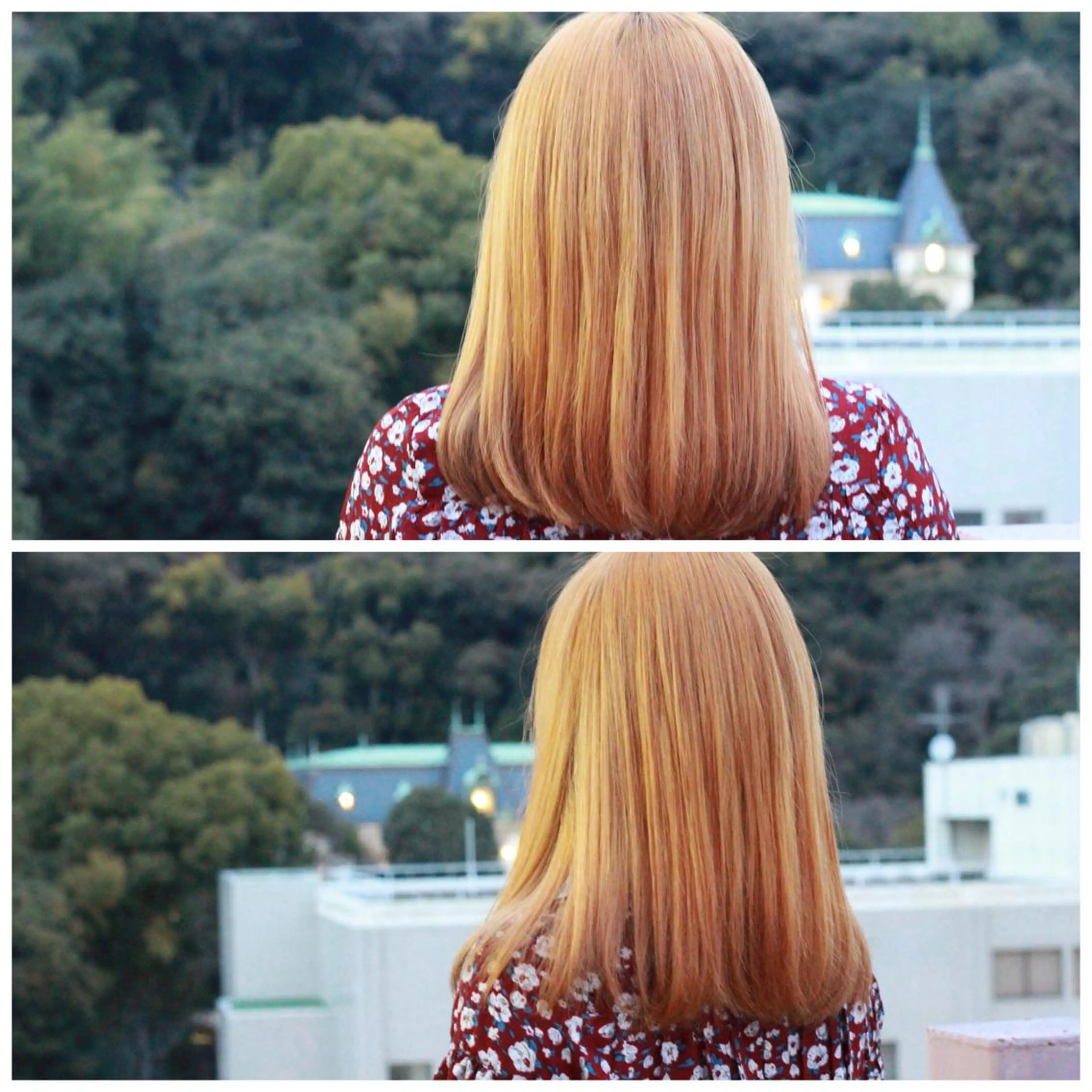 ミディアム カラー ブリーチ カット Viage （ビアージュ）のヘアスタイル