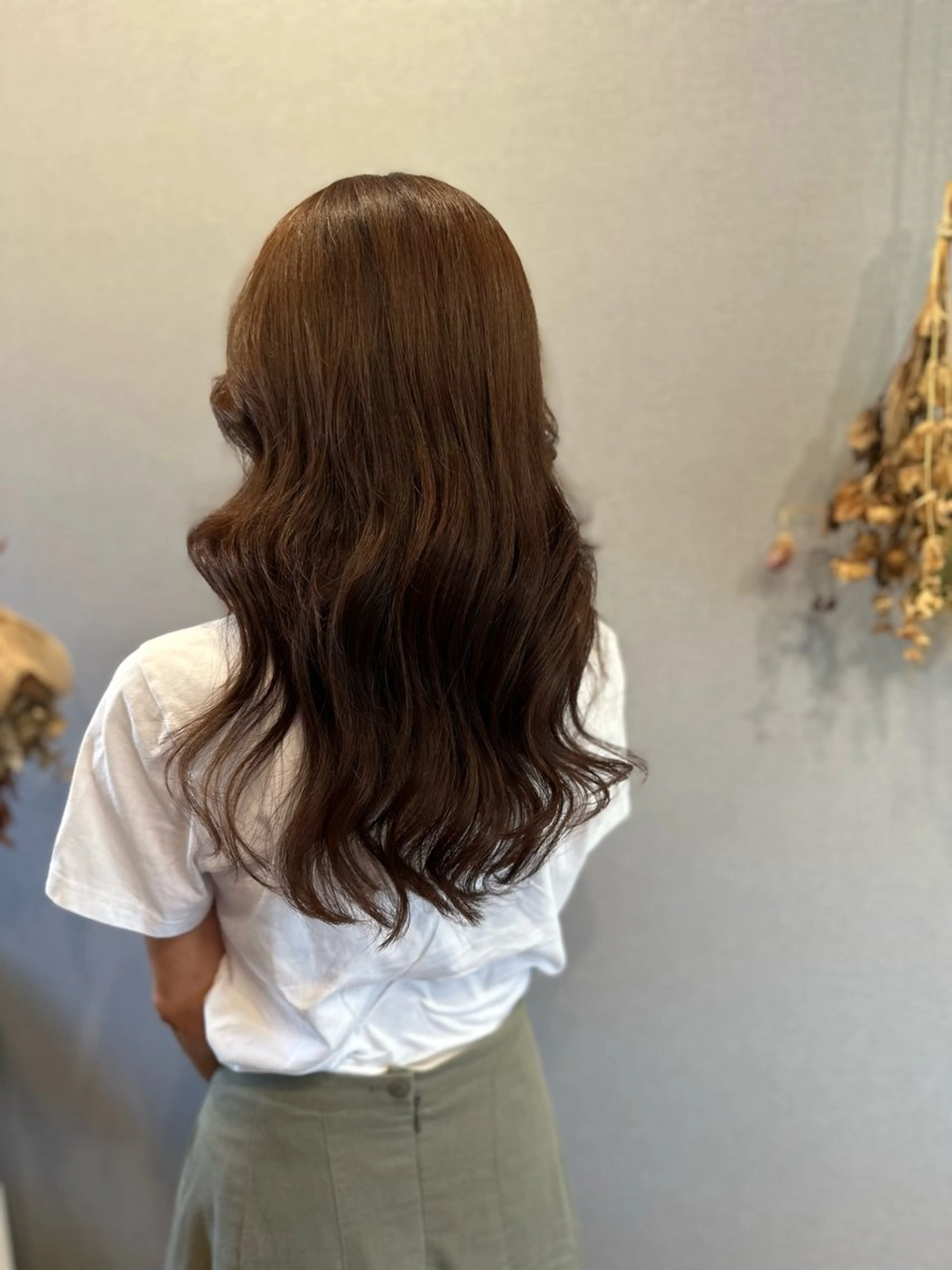 ロング カラー カット ヘアカラー トリートメント K Harukaのヘアスタイル