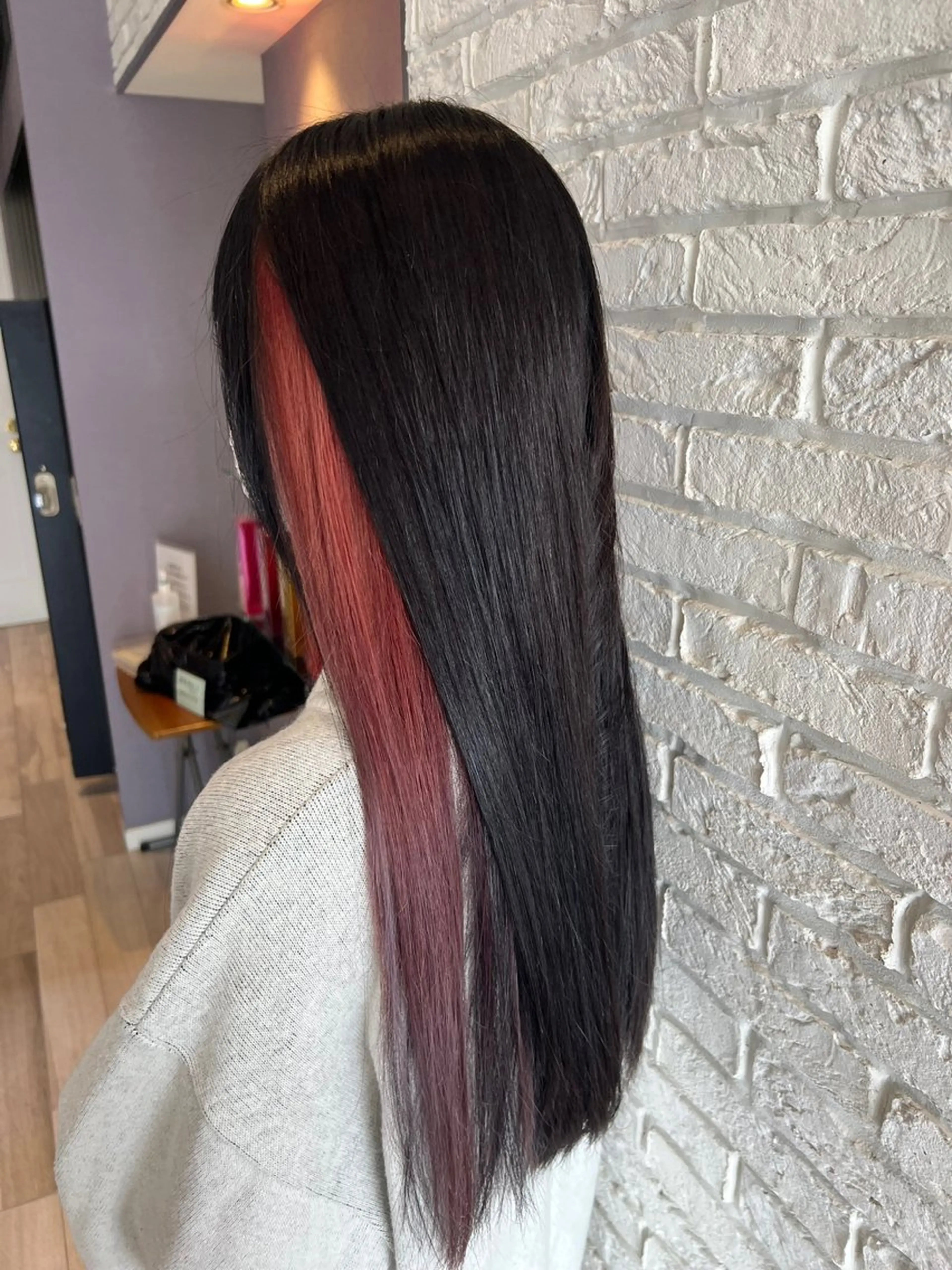 セミロング カラー カット ヘアカラー 椿本 / Belle Vie / 五位堂のヘアスタイル