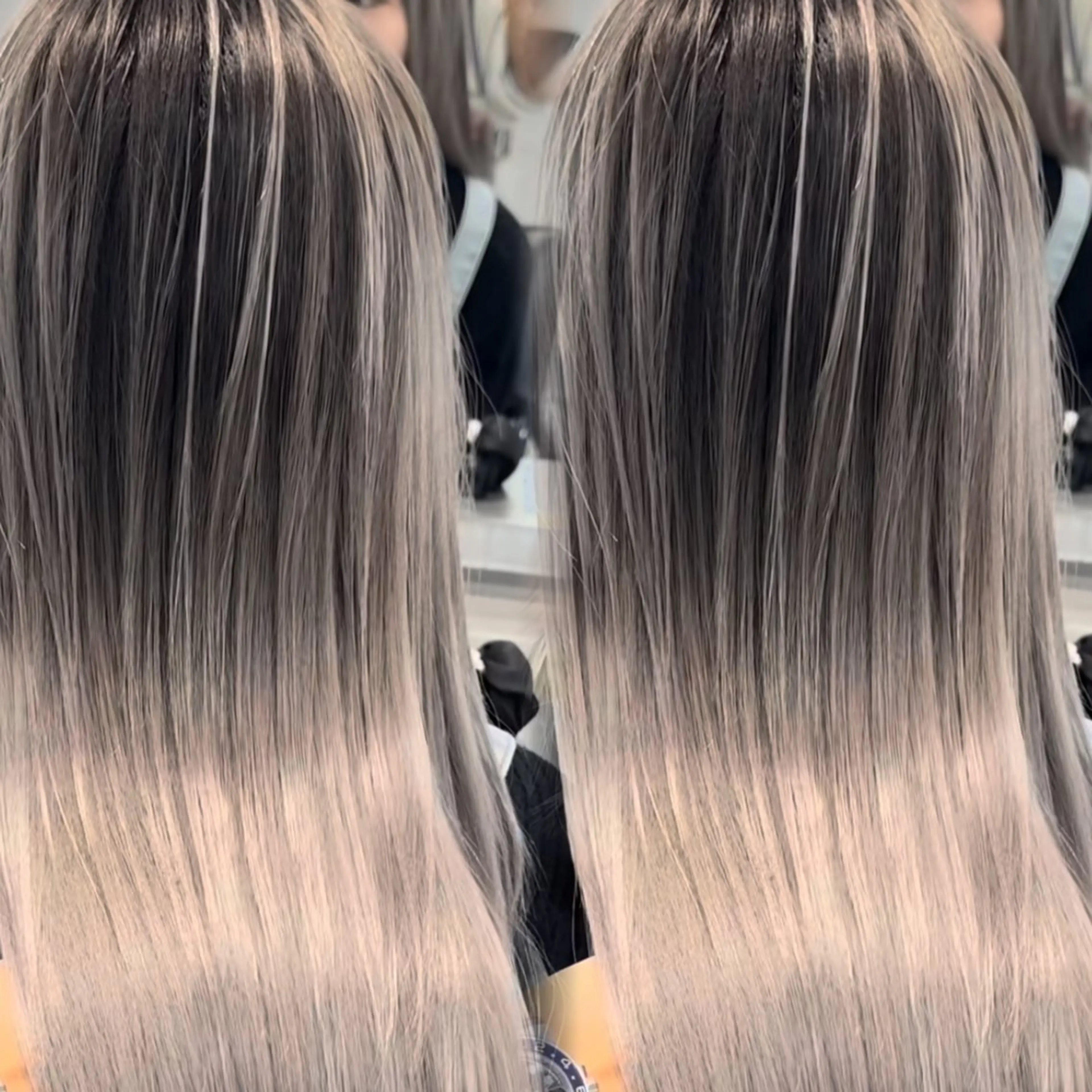 ロング カラー 表参道/ハイライト バレイヤージュのヘアスタイル